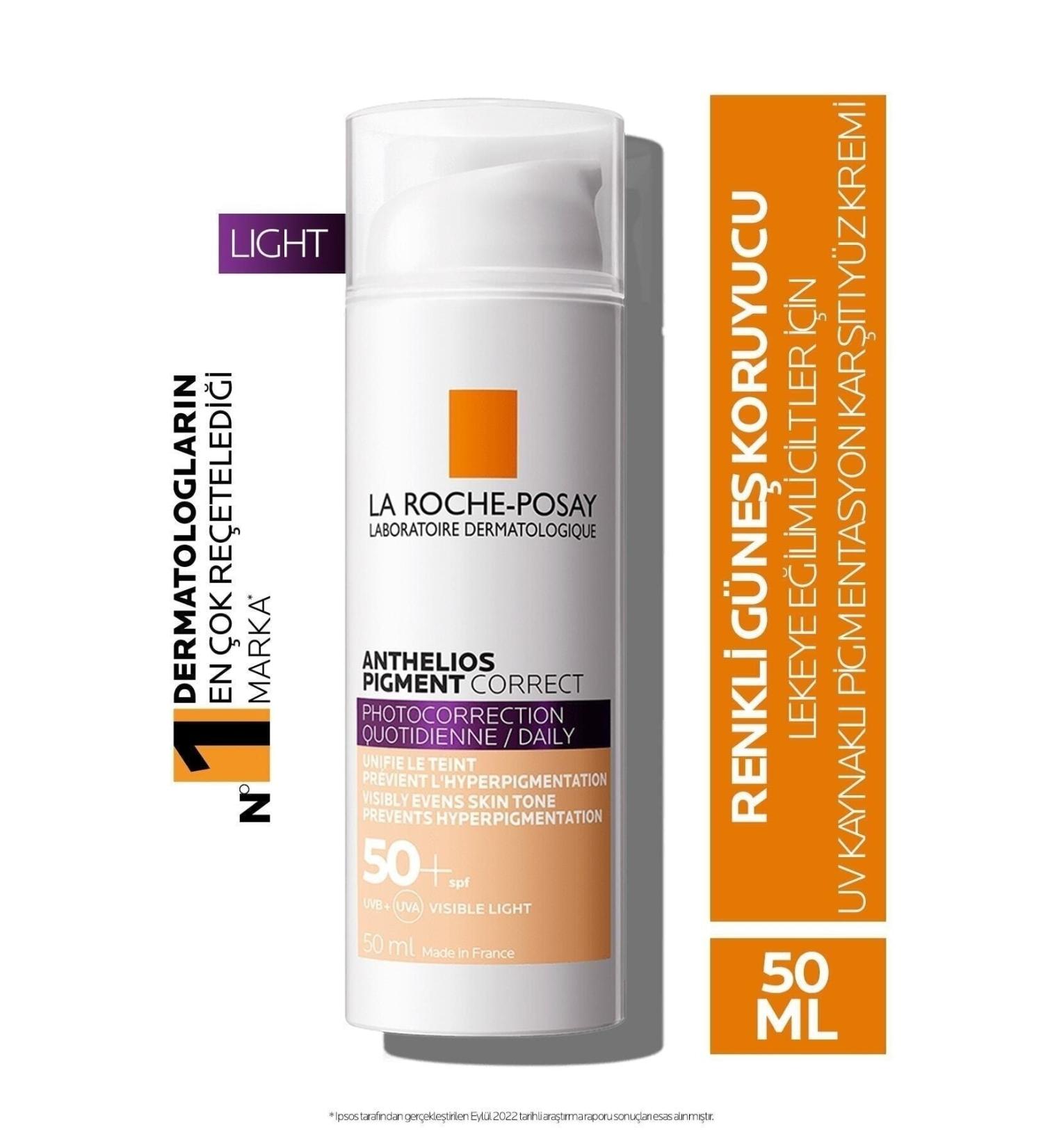La Roche Posay Anti-Wrinkle And Anti-Blemish Skin Tone Equalizing Light Tone Face Sun Cream 50.Ml LRP