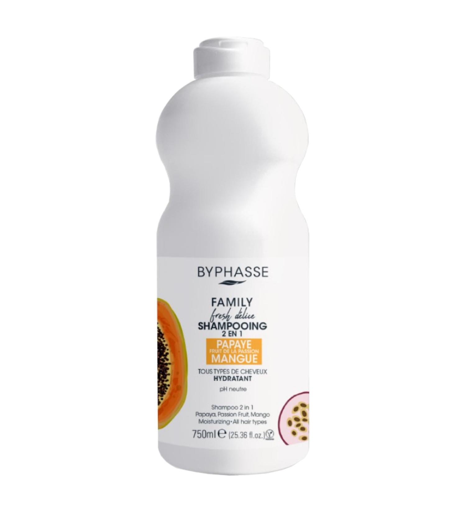 BYPHASSE Family Fresh 2in1 All Hair Moisturizing Shampoo 750ml