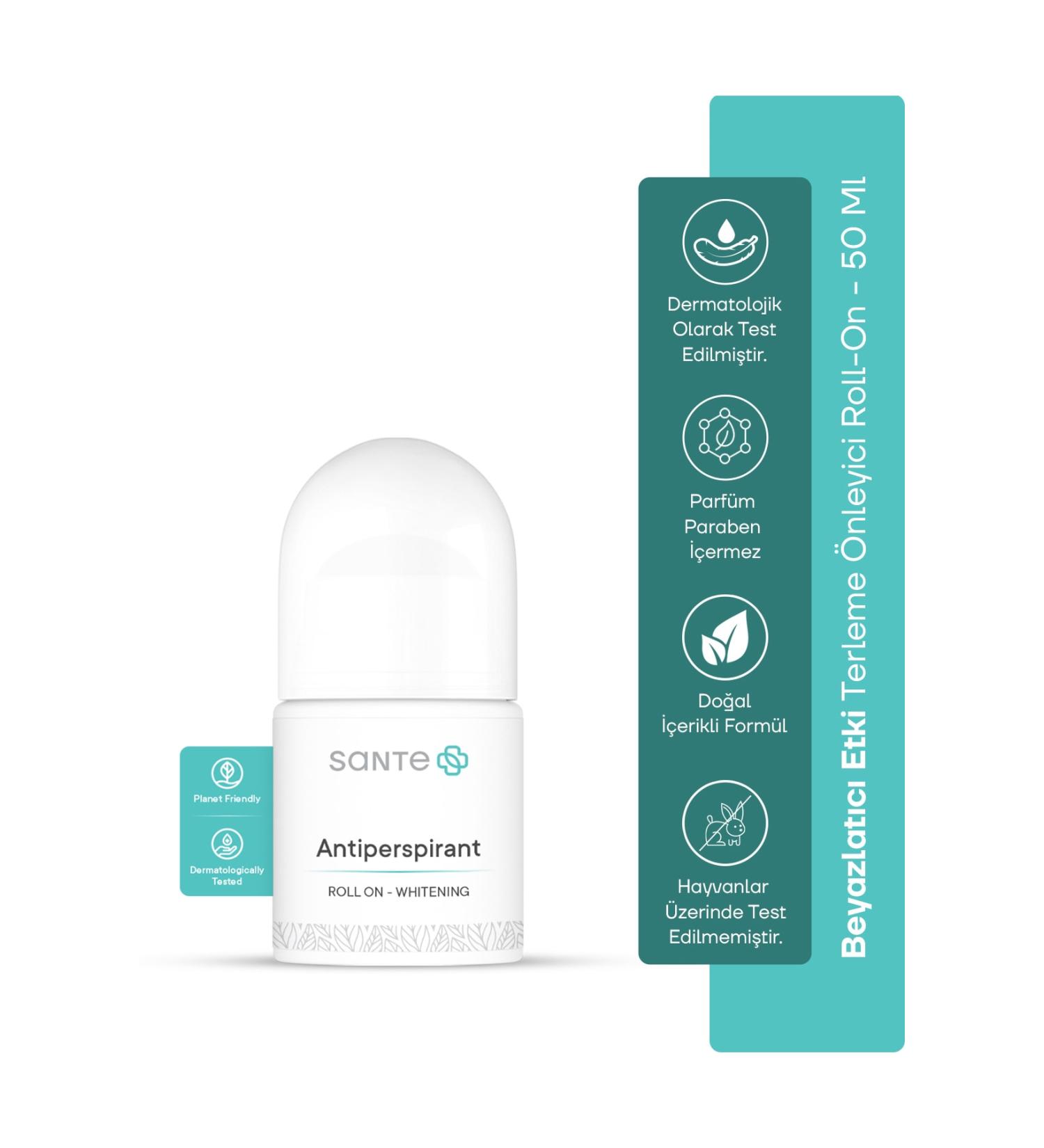 SantePlus Underarm Whitening and Antiperspirant Roll On 50 ml - Buy Online on GoSupps.com