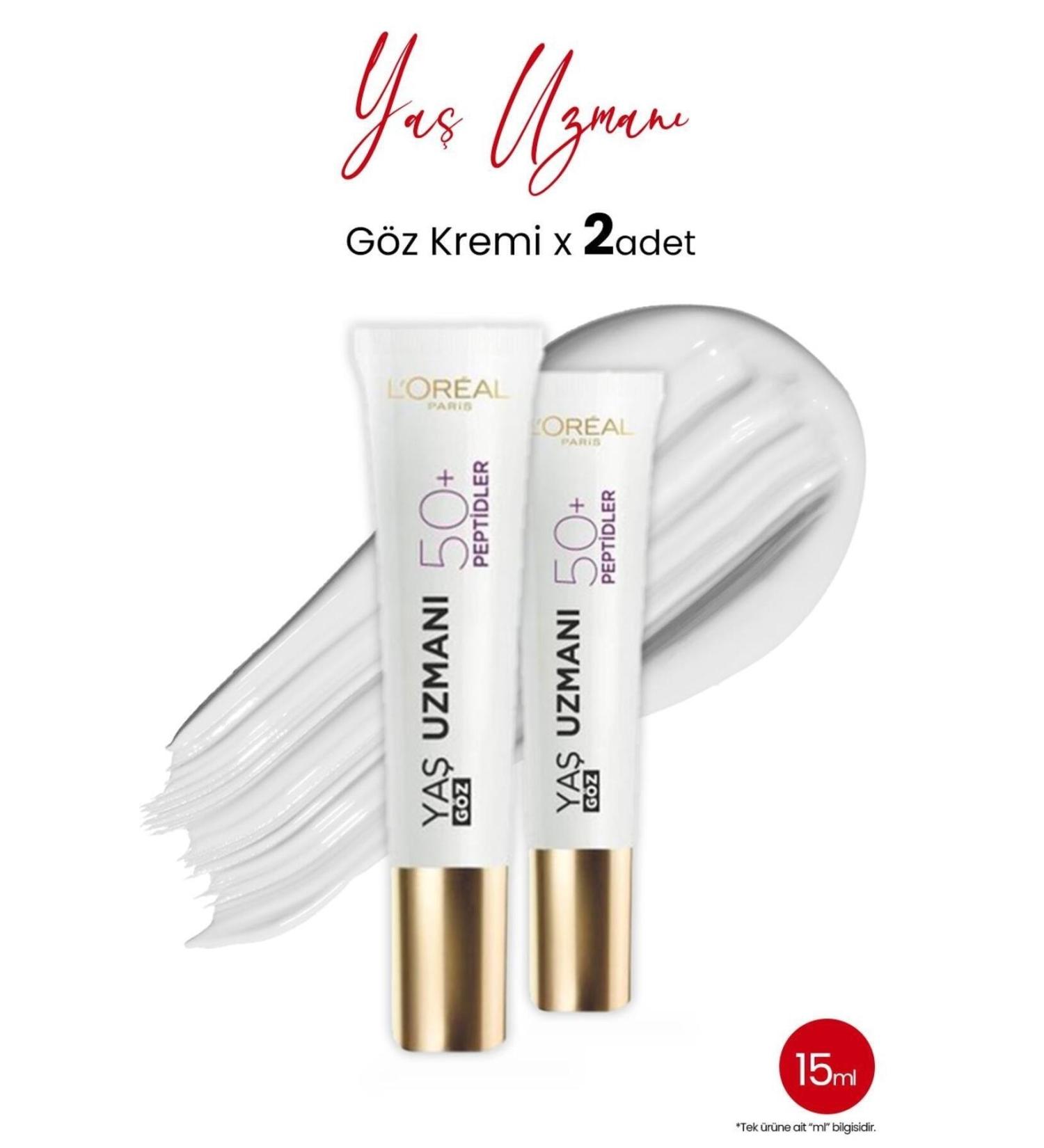 L'Oreal Paris Loreal Paris Age Expert Regenerating Eye Cream 50+ 15 ml x 2 Pcs