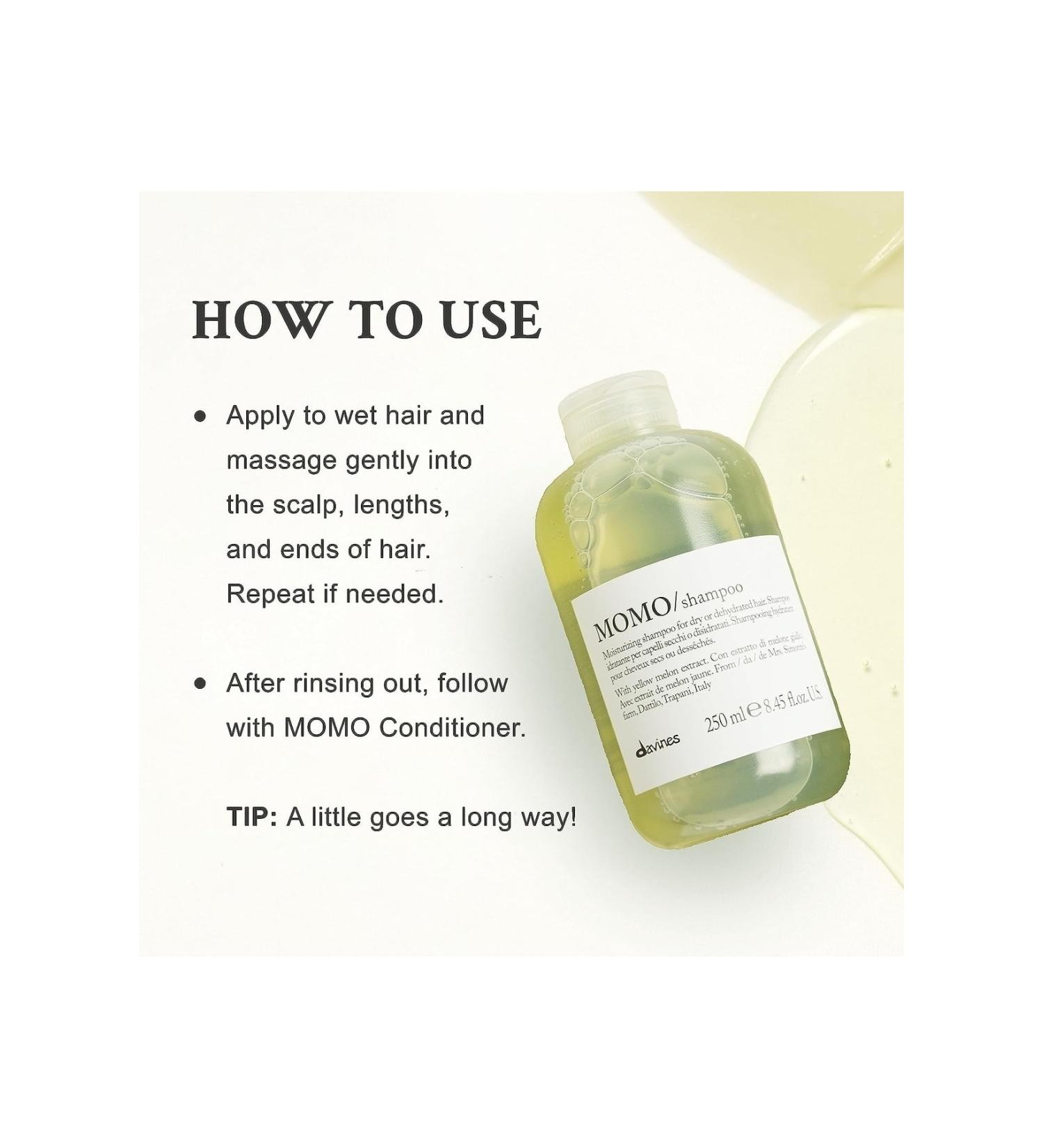 Davines Momo Protective Shampoo for Dehydrated Hair 75625 8.45 fl.oz. ECBeauty!Q206