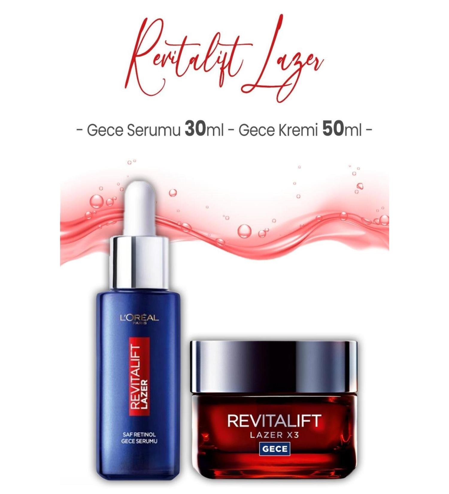 L'Oreal Paris Revitalift Laser Retinol Night Serum 30 ml and Night Cream 50 ml