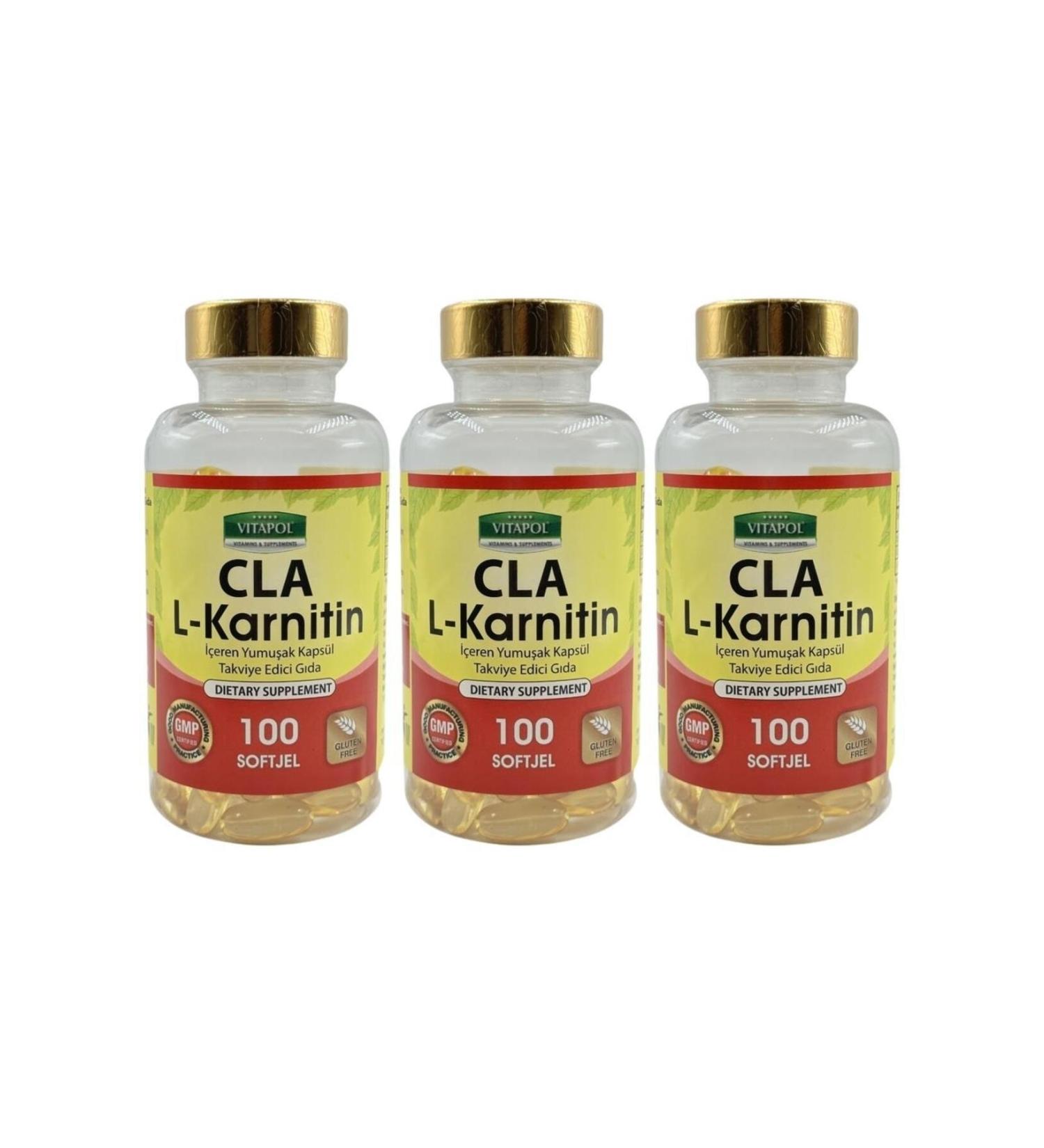 Vitapol Cla L-Carnitine 3x100 Softgel L-Carnitine