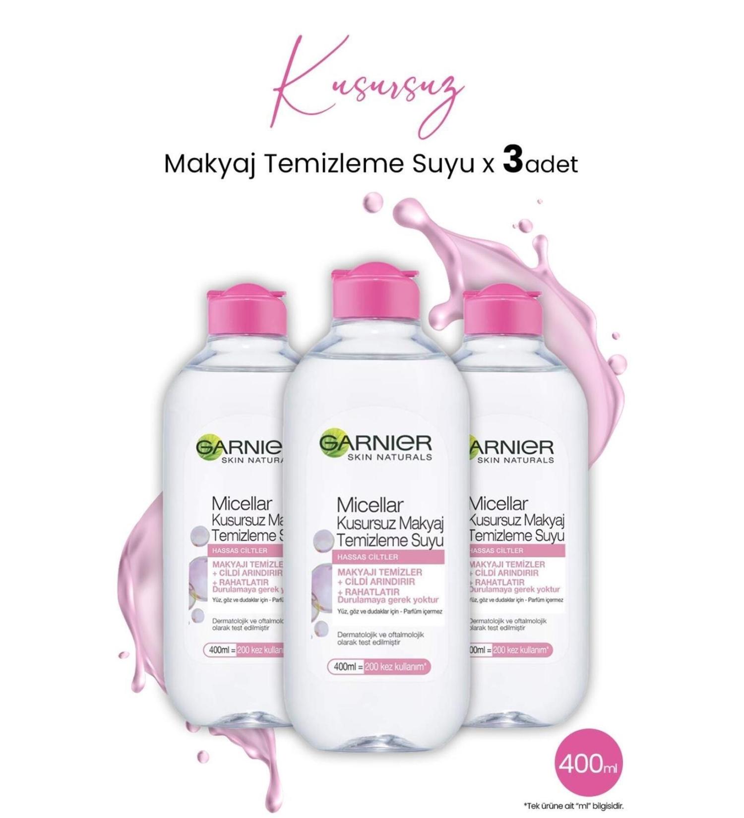 Garnier Micellar Perfect Make-Up Remover Water 400 ml x 3 Pieces