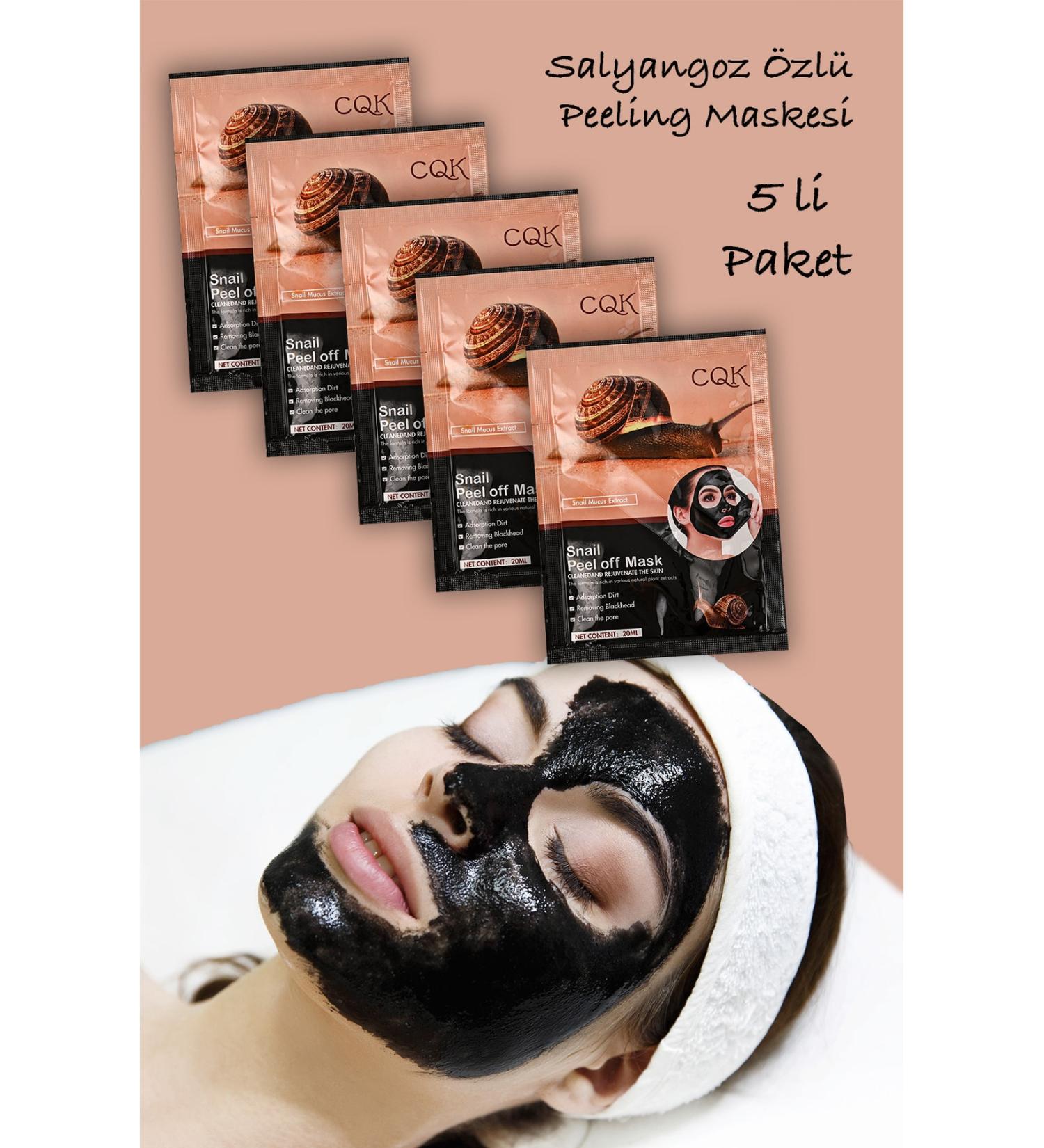 Xolo 5 Pieces Blackhead Mask 20 Grams Snail Mucus Extract Cure Spreadable Face Mask XLM618