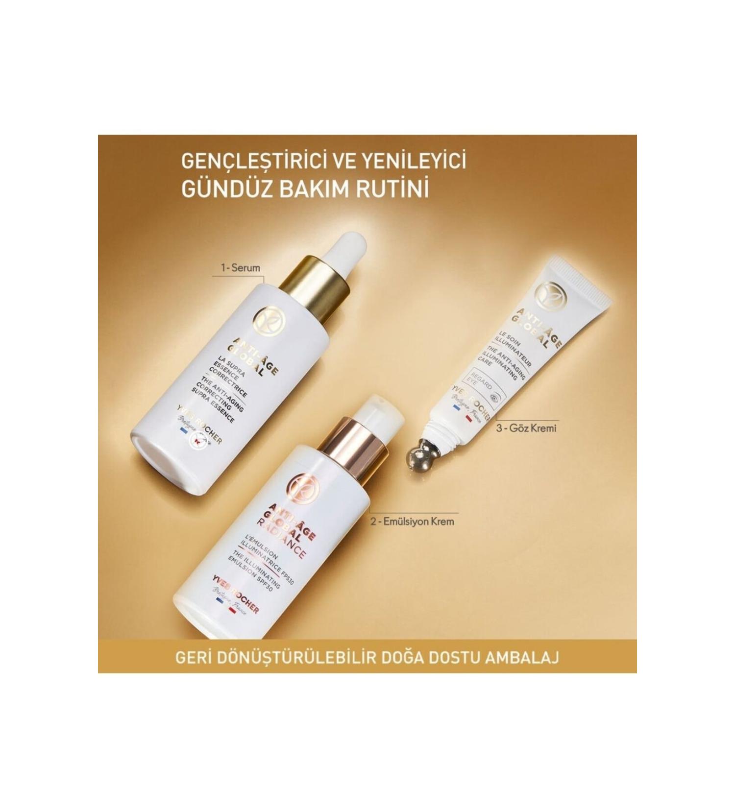 Yves Rocher Anti-Spot 30 SPF Emulsion Cream - Regenerating Anti-Aging Herbal Stem Cell Care - Buy Online on GoSupps.com