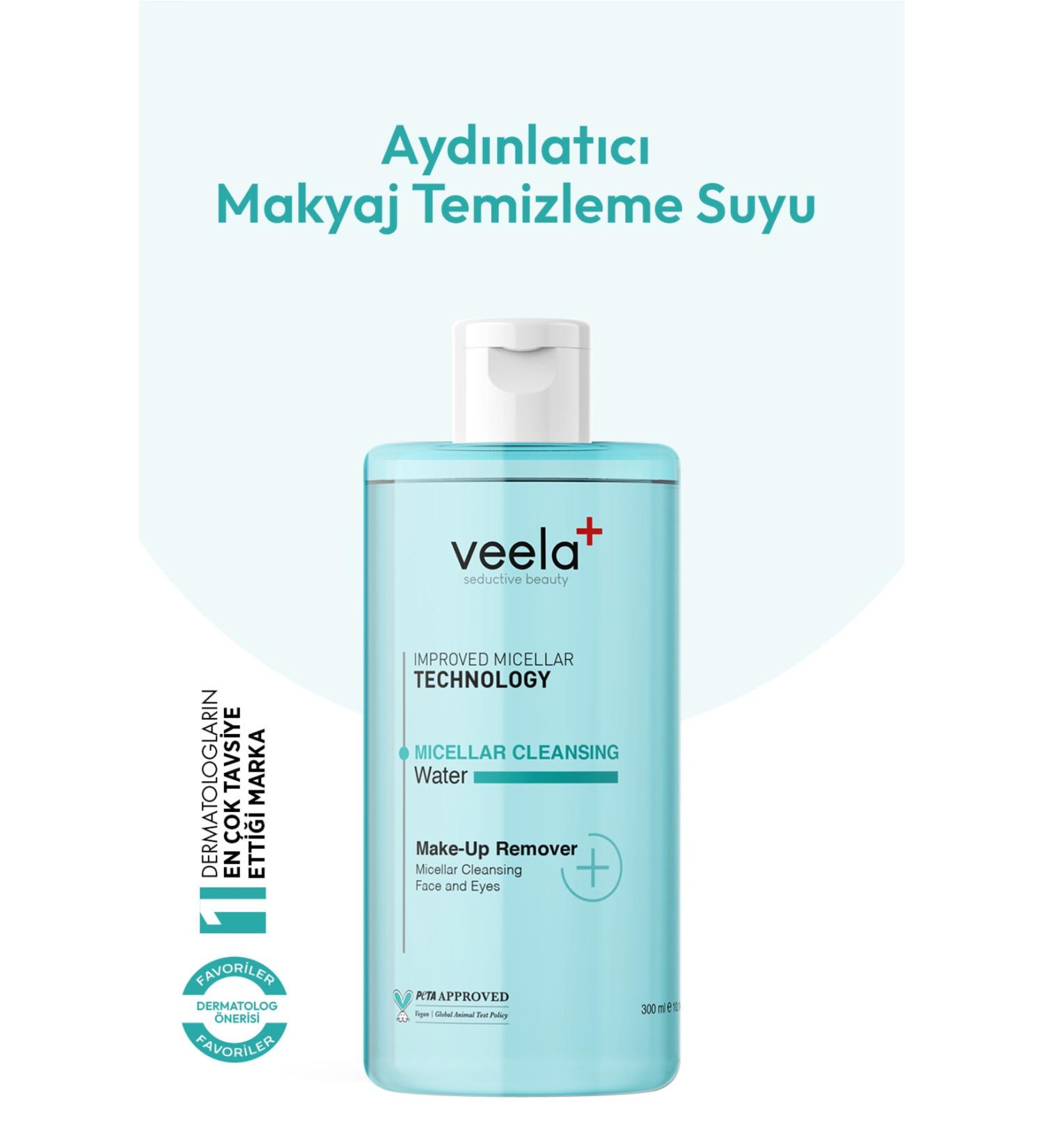 VEELA Skin Brightening Face and Makeup Cleansing Water Micellar Cleansing Water - Buy Online on GoSupps.com