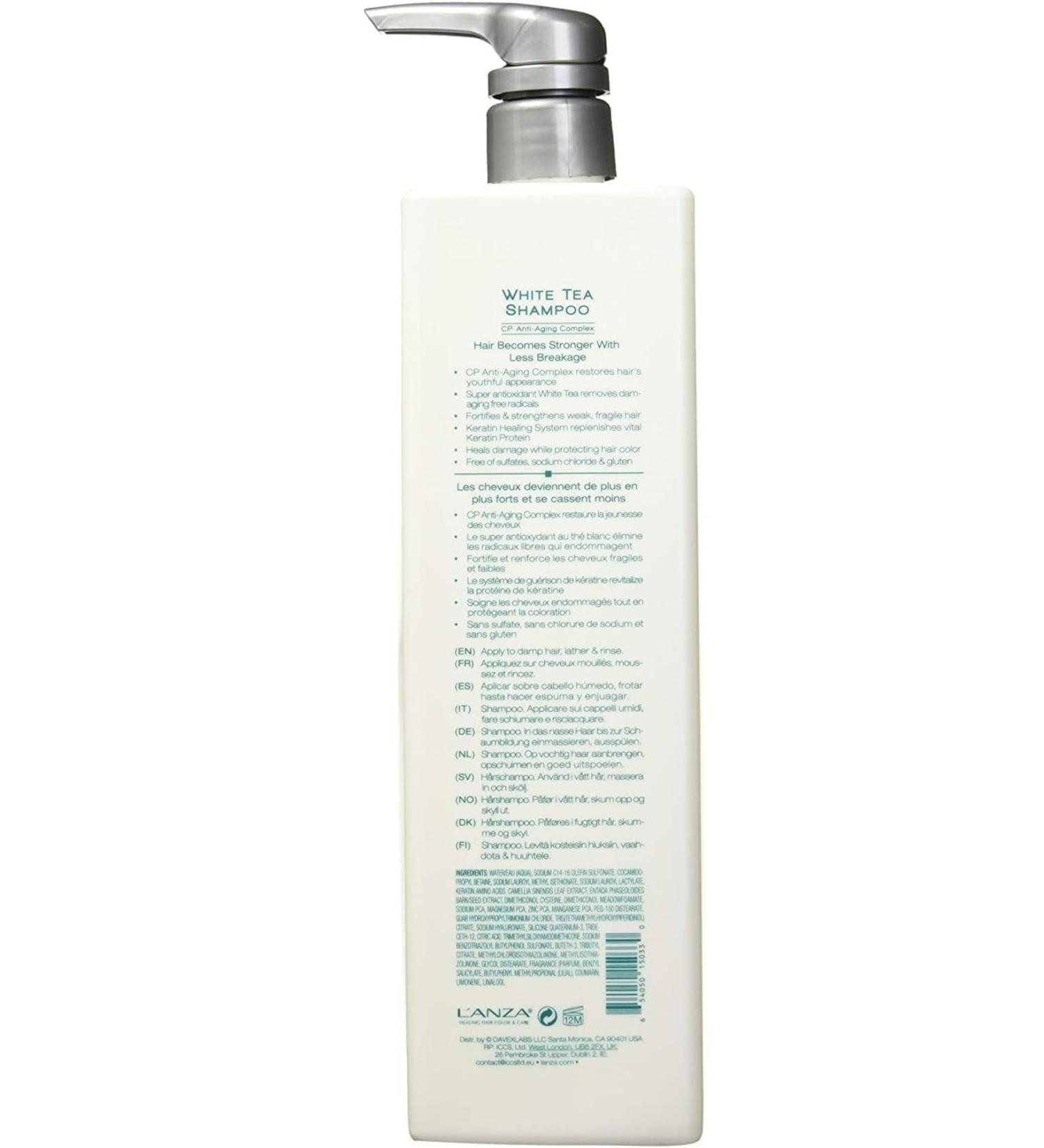 L'anza Healing Strength: Keratin Rich White Tea Shampoo (Crueltyfree 33.8 fl.oz.) ECBeauty!Q530