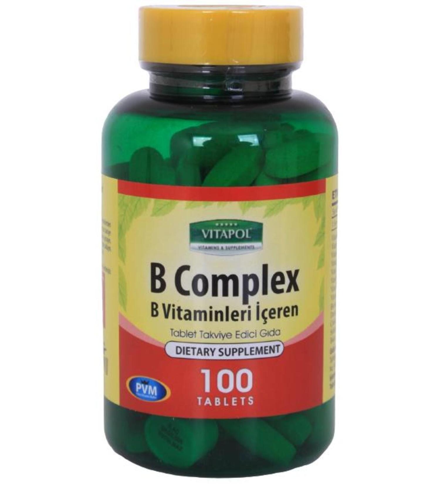 Vitapol Vitamin B Complex 100 Tablets Vitamin B Complex