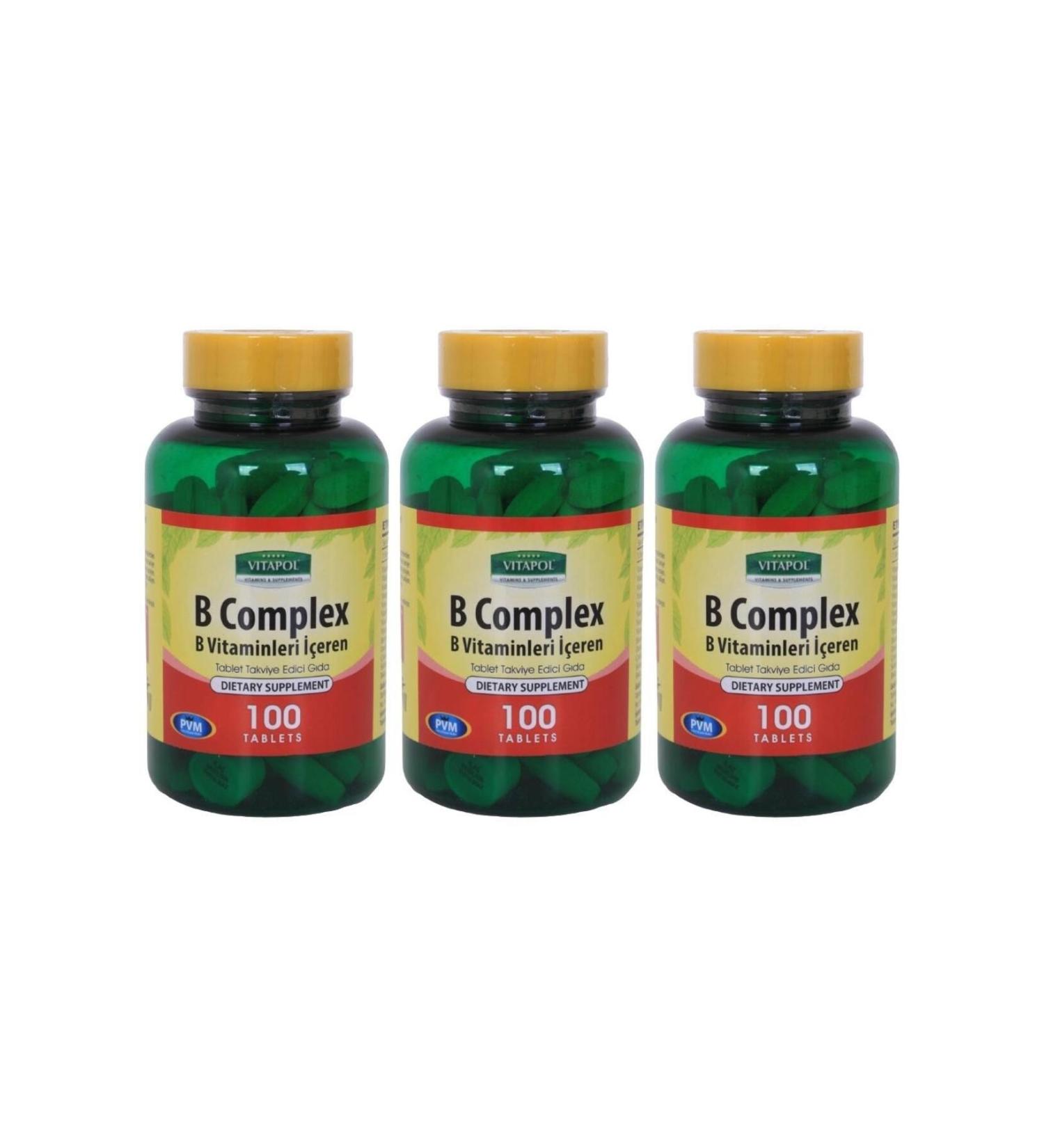 Vitapol Vitamin B Complex 3x100 Tablet Vitamin B Complex