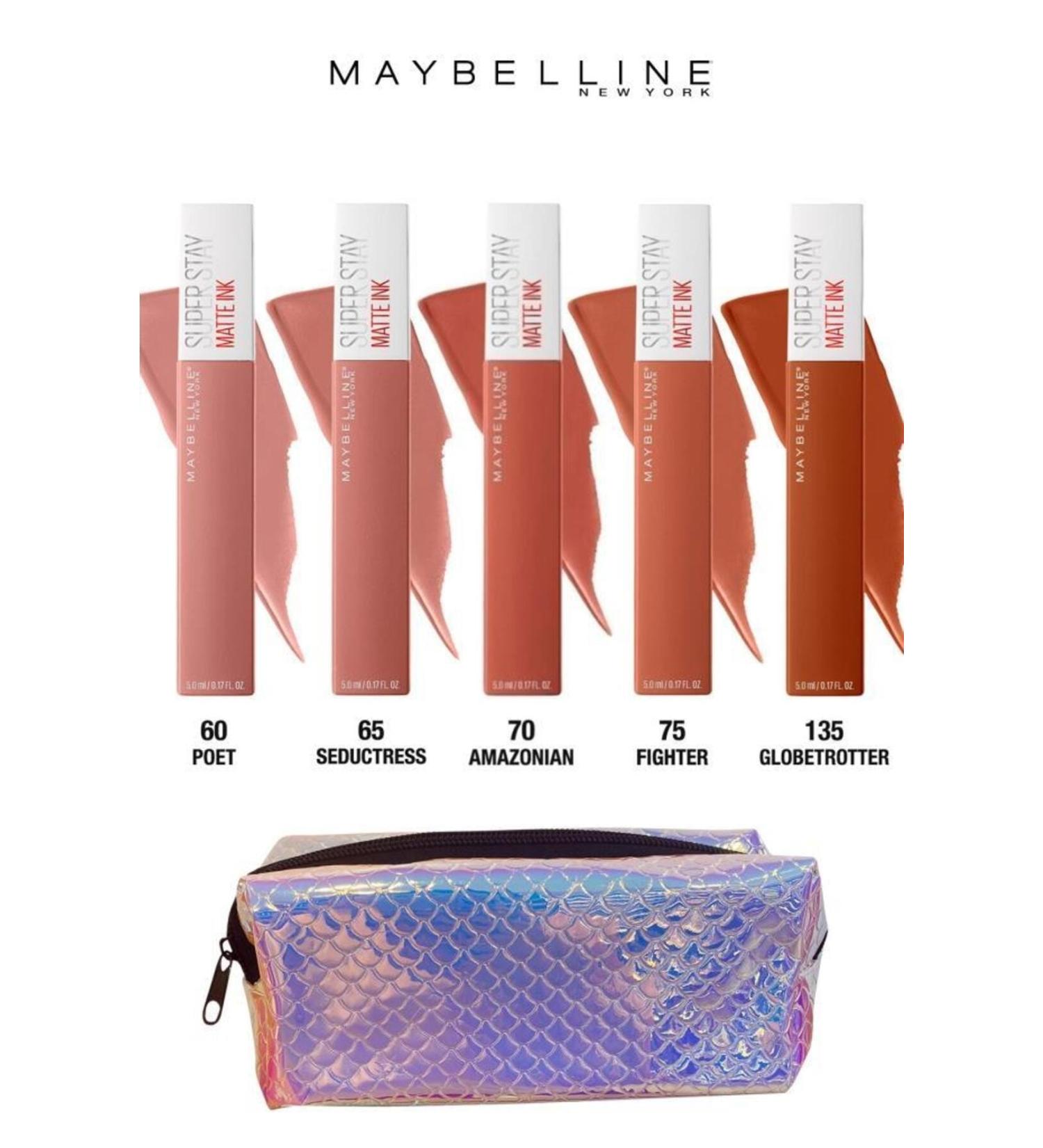 Maybelline New York Maybelline Super Matte Nude Shades Lipstick Set 6 That Last All Day