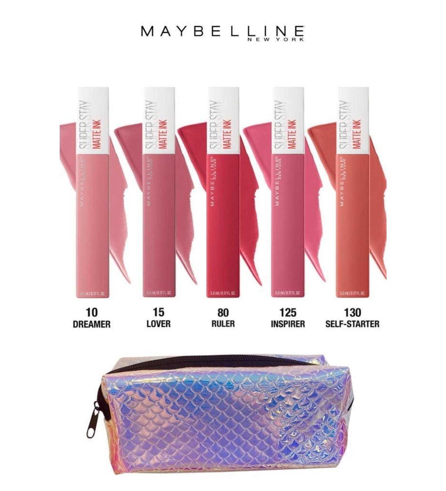 Maybelline New York Maybelline Super Matte Pink Nude Shades Lipstick Set 6 That Last All Day