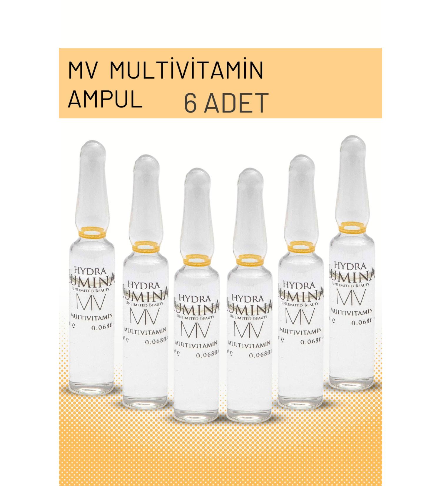 HYDRA LUMINA Mv Multivitamin Revitalizing Skin Care Ampoule Six Pieces - Buy Online on GoSupps.com