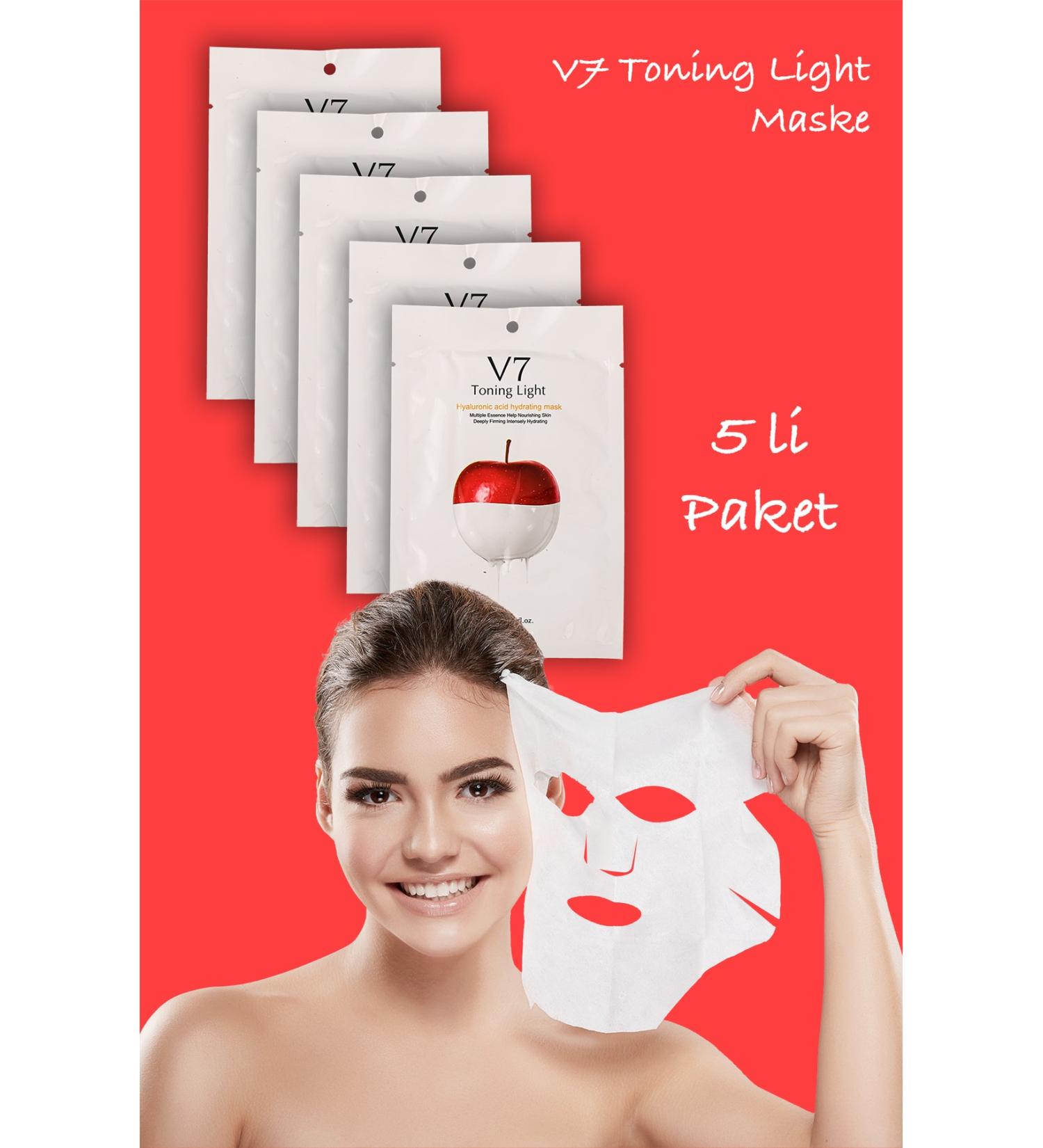 Uniquem 5 Pieces One Toning Light Sticking Instant Brightening Soothing Vitamin Mask Xlmv7 - Buy Online on GoSupps.com