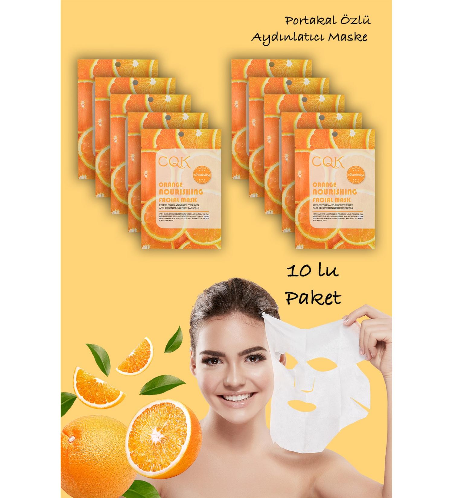Xolo 10 Pieces Orange Vitamin C & Tremella Fuciformis Chinese Mushroom Pore Repair Face Mask XLM205 - Buy Online on GoSupps.com