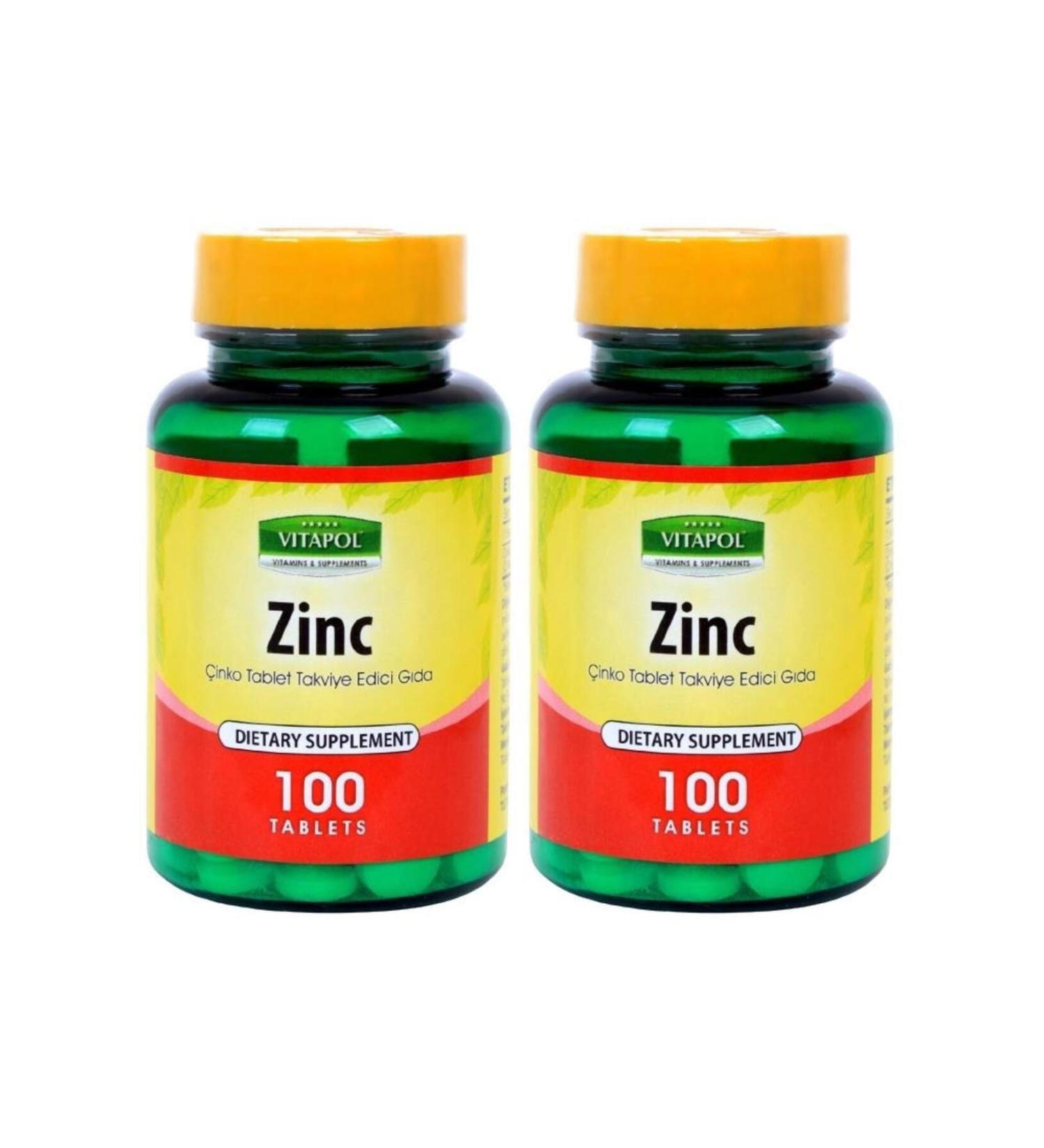 Vitapol Zinc Sulfate 15 Mg Zinc Sulfate 2x100 Tablets