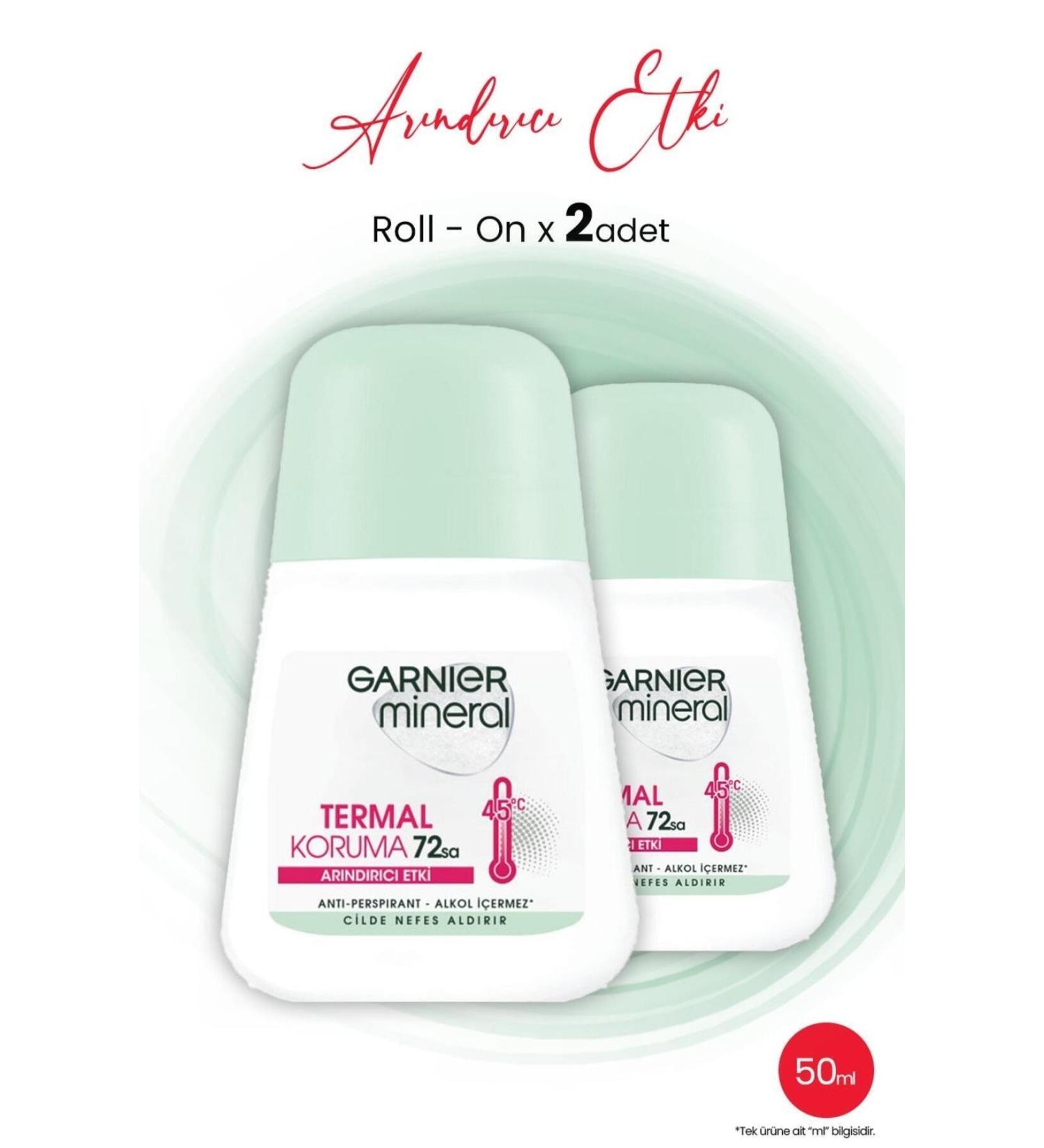 Garnier Mineral Roll-On Thermal Protection 72 Hours 50 ml x 2 Pieces