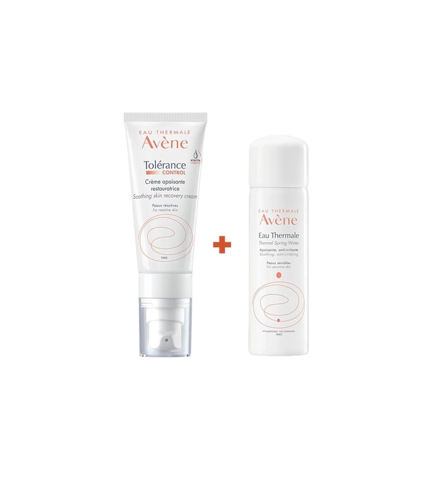 Avene Tolerance Control Soothing Skin Recovery Cream 40 ml Thermal Water 50 ml Gift