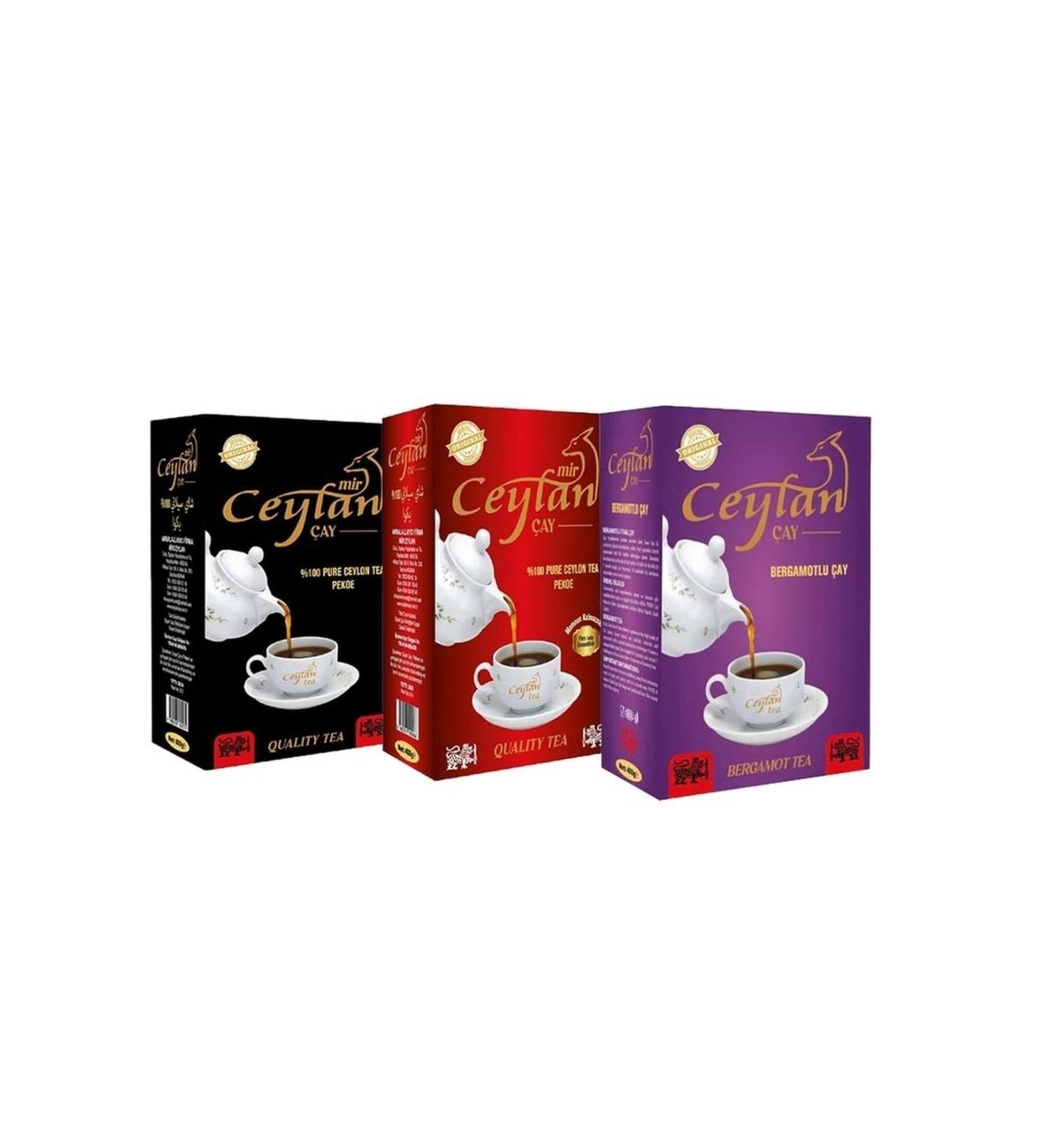 Ceylan Tea Introduction Package 400 Gr Black Red Bergamot Tea Imported Ceylon Sri Lanka Ceylon Leaf Smuggled Tea