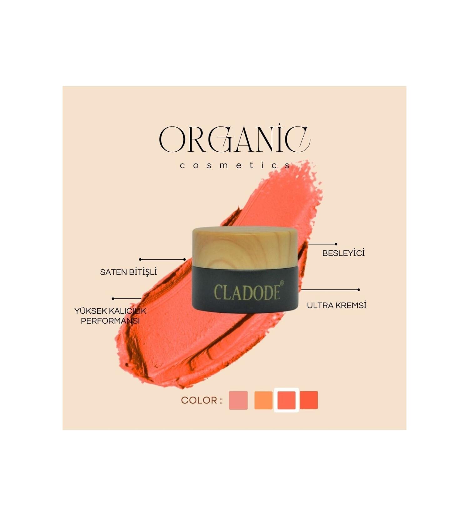 cladode Morina - Organic Nourishing Cream Blush - Lip&cheek&eyeshadow / Nourishing Cream Blush - Lipstick&blush&eyeshadow - Buy Online on GoSupps.com