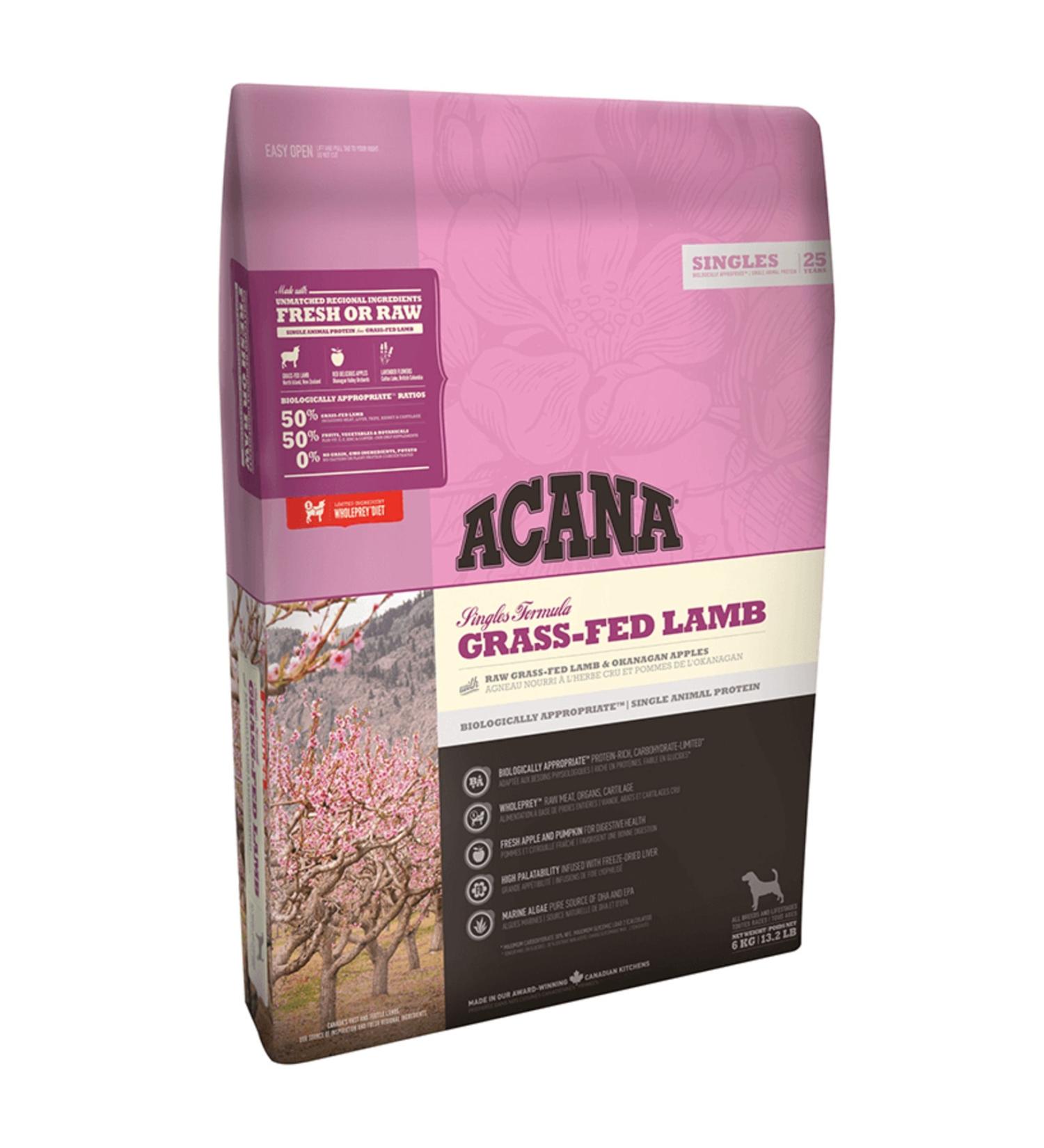 Acana Grass Fed-Lamb Grain-Free Lamb Adult Dog Food 11.4 Kg - Farmapets