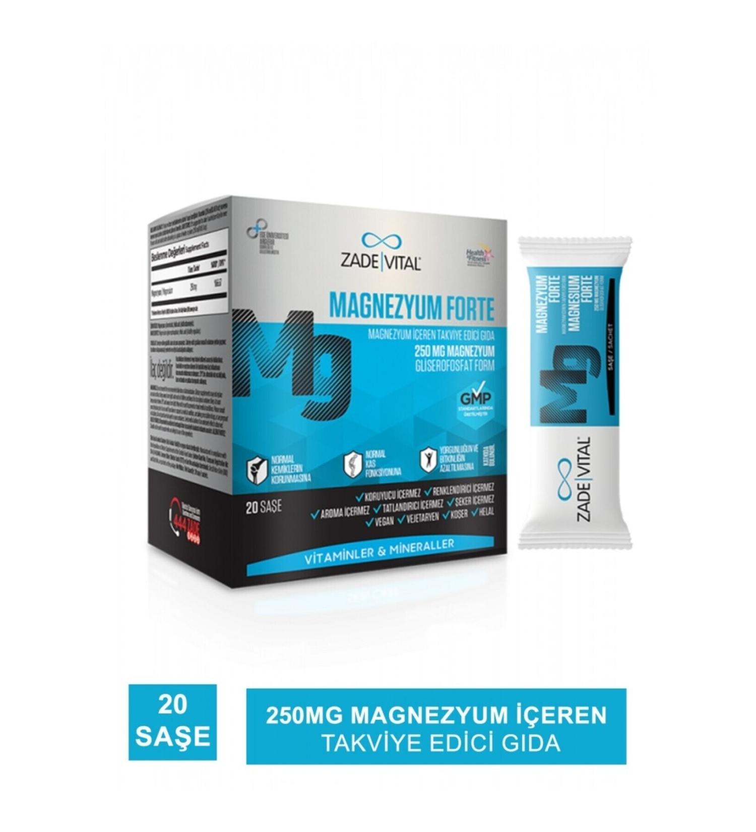 Zade Vital Magnesium Forte 20 Sachet