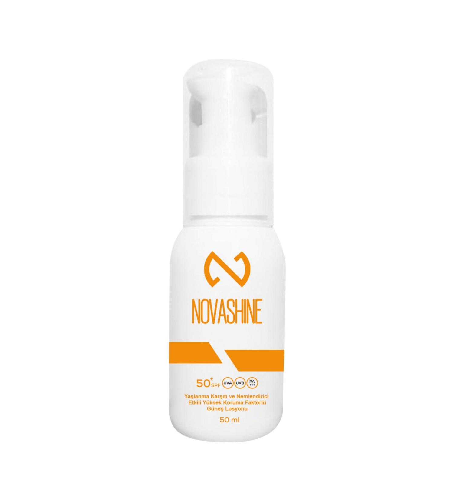Novashine Anti-Aging & Moisturizing High Protection Factor Sun Lotion 50 ml Pa Sun Cream