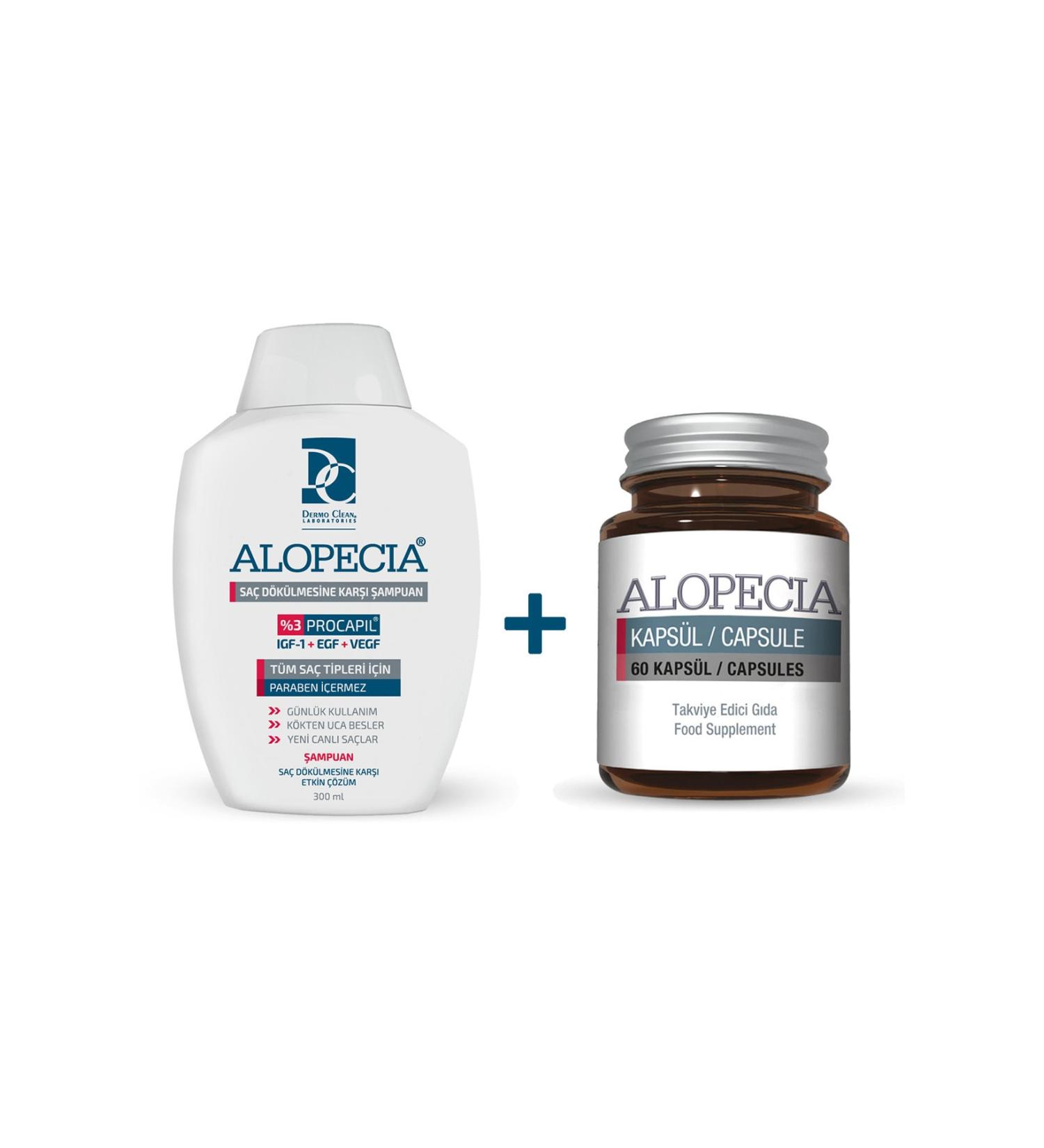Alopecia ALOPECIA PROCAPIL AND IGF CONTENT ANTI-HAIR LOSS SHAMPOO AND 60 CAPSULE SET - Buy Online on GoSupps.com