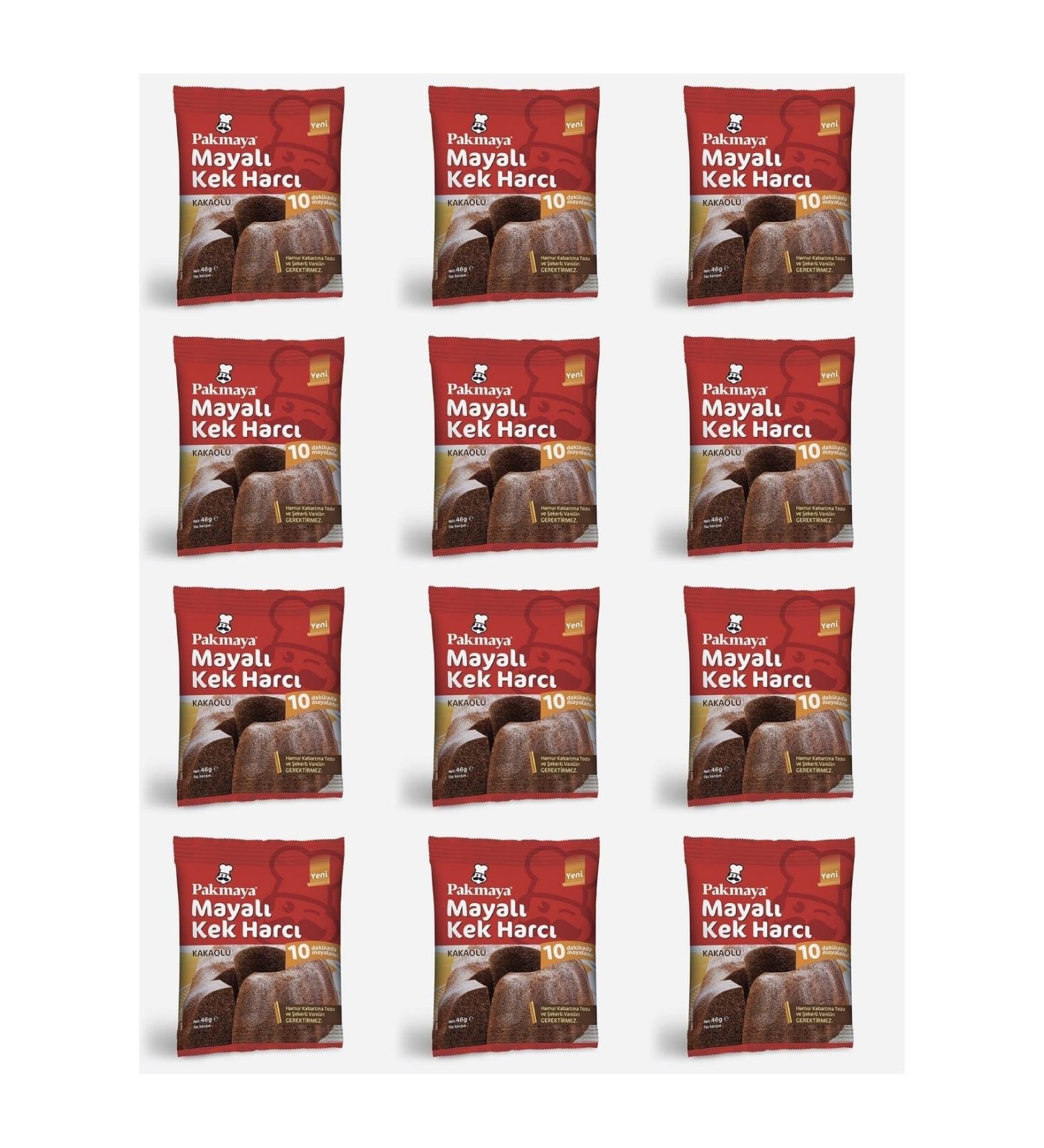 Pakmaya Yeast Cake Mixture with Cocoa 46 Gr X 12 Pieces