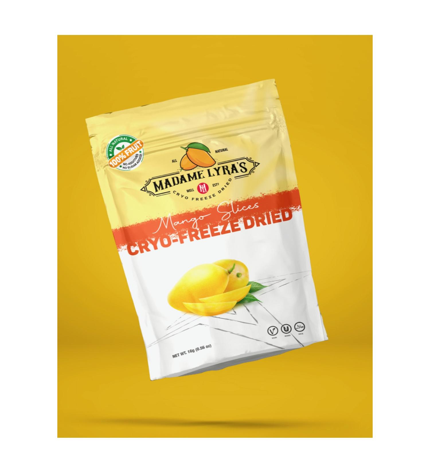 Madame Lyras Freeze Dried 4 Mango Pack (16gr)