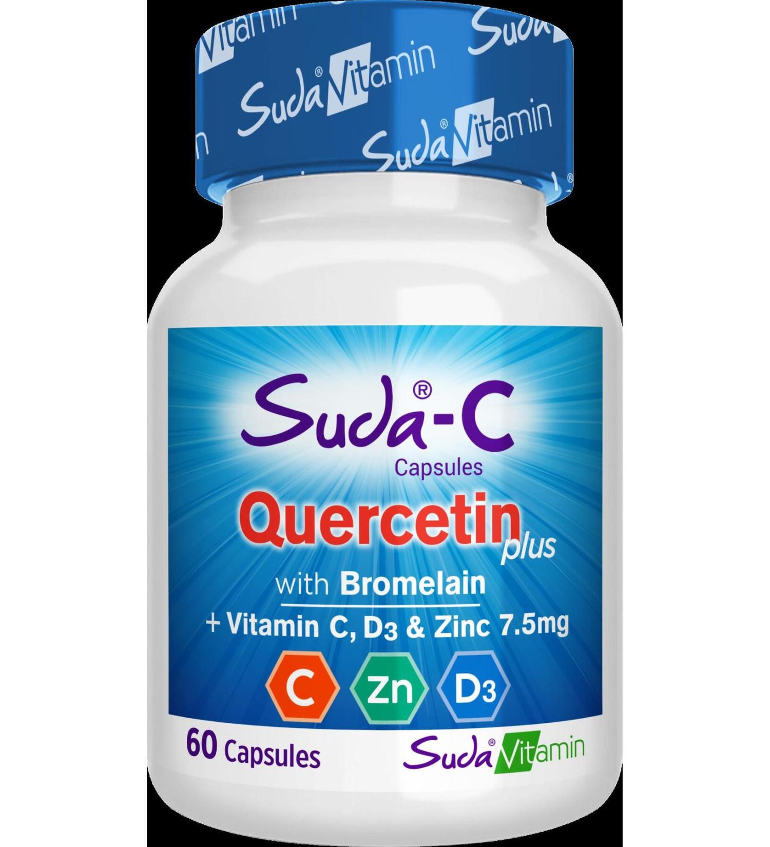 Suda Collagen Suda Vitamin Suda-C Quercetin Plus 30 Capsules