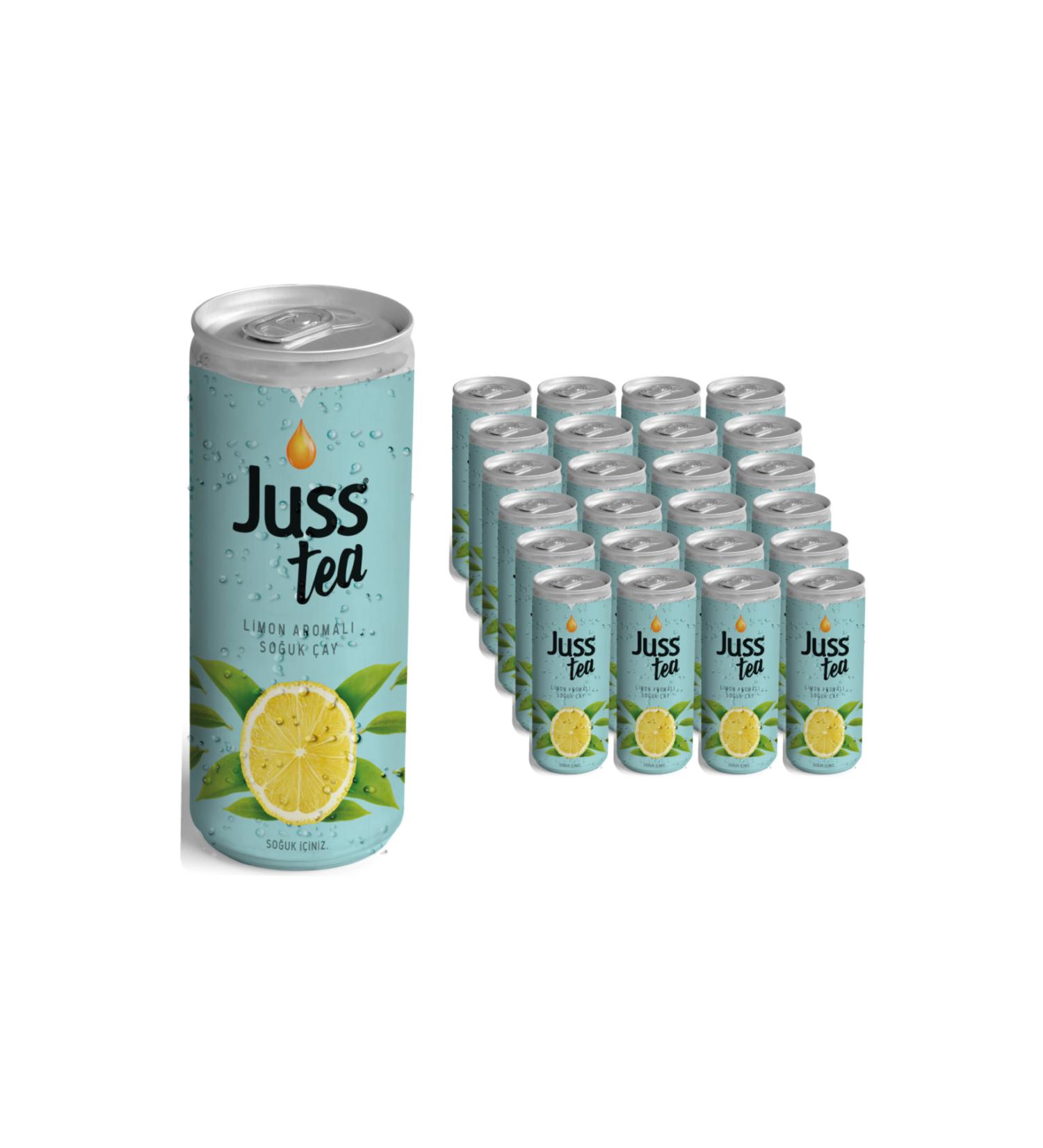 juss JUSSTEA Lemon Flavored Iced Tea 250ML x24 Pcs