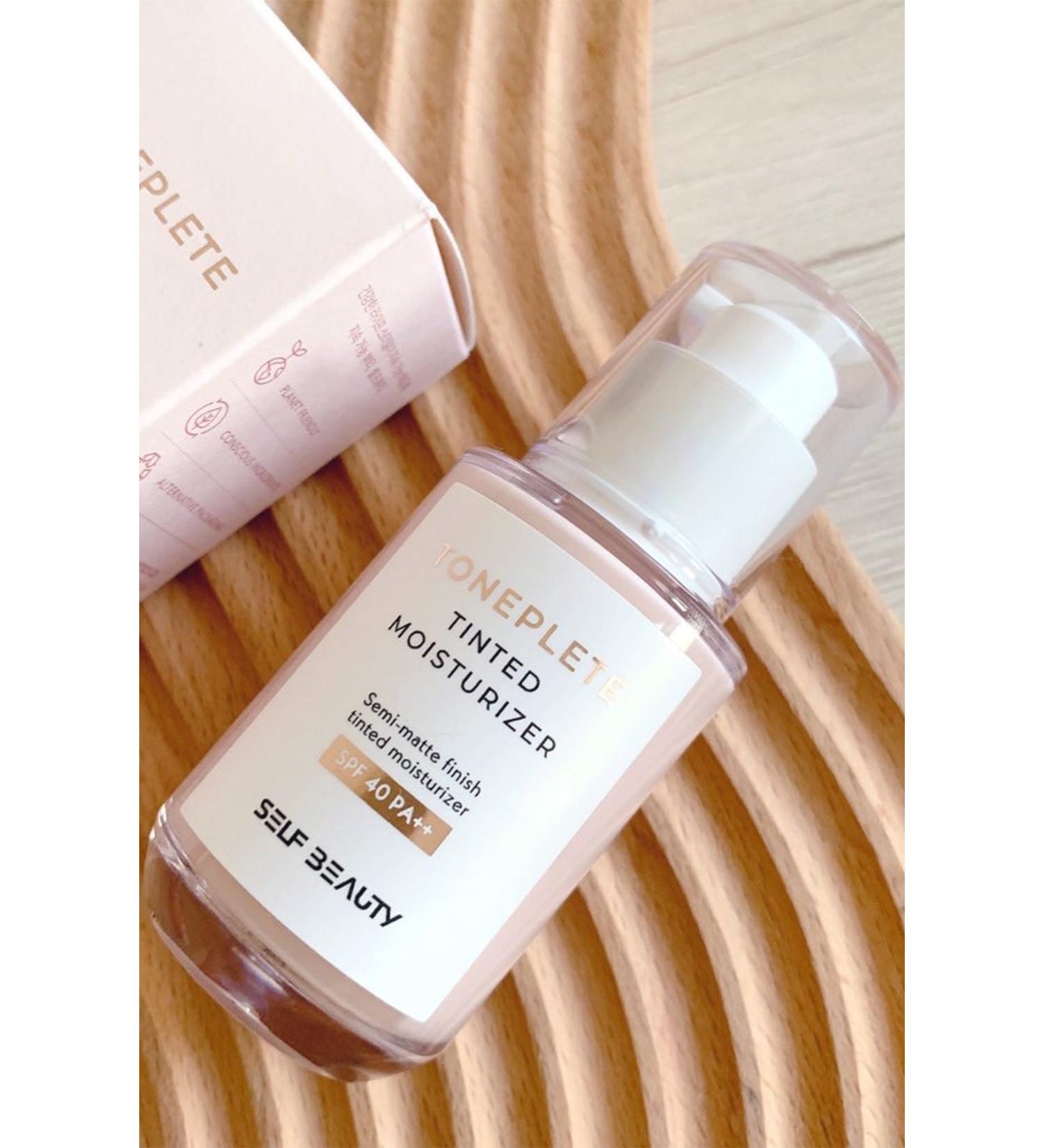 SELF BEAUTY Toning Moisturizing Serum and SPF 40 Sunscreen Semi-Matte Tinted 33ml