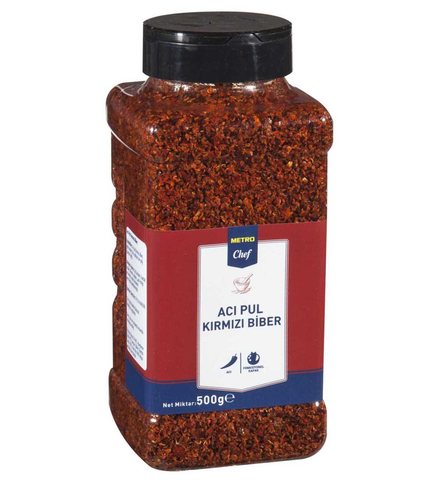 Metro Chef Red Pepper Flakes Hot 500G Kitchen Chef Pastry Sweet Salty Spice