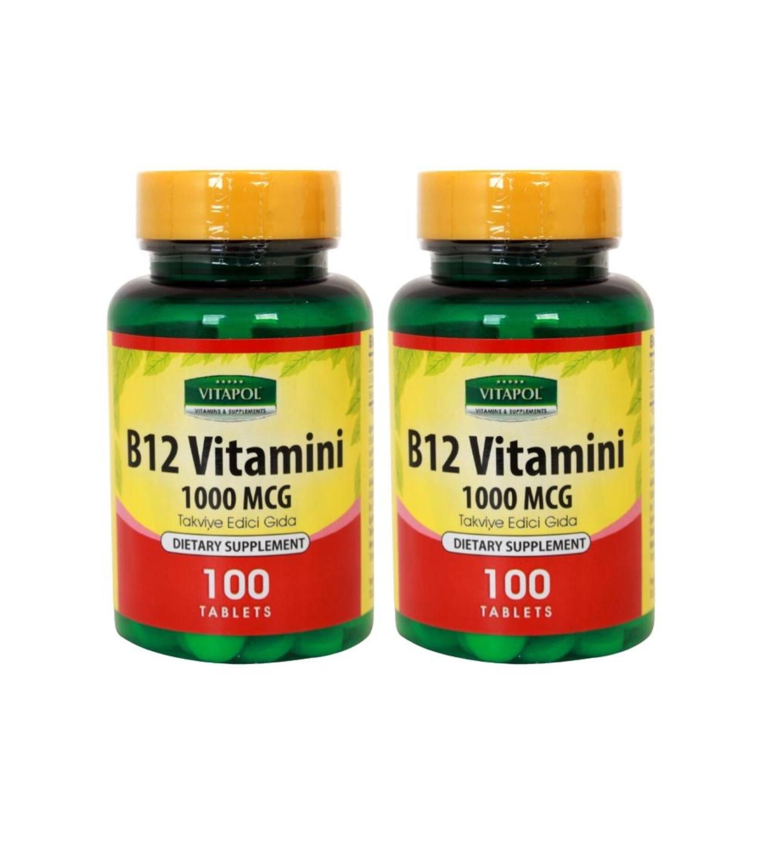 Vitapol Vitamin B12 1000 Mcg 2x100 Tablets