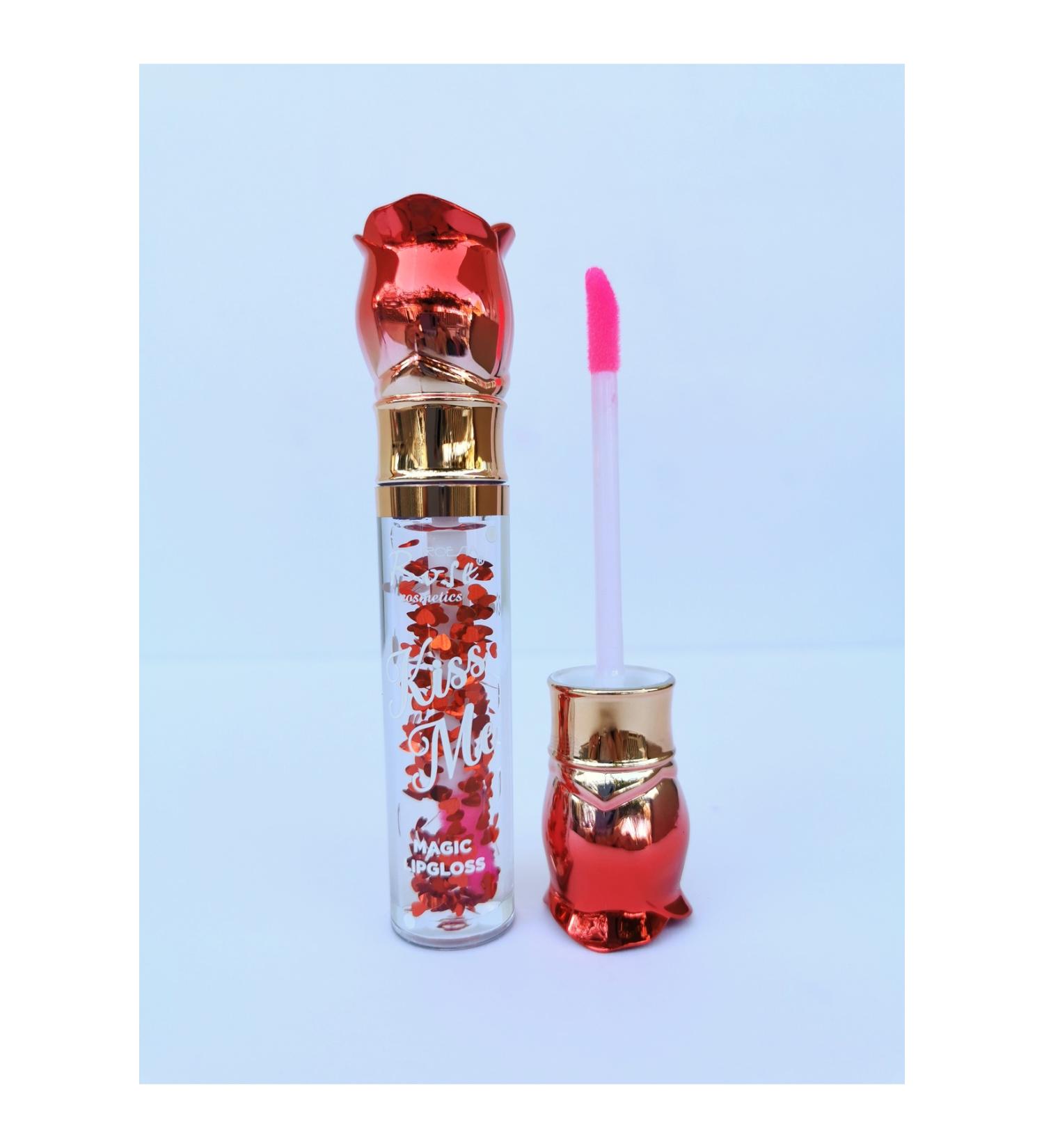 AILY COSMETICS Rose Kiss Me Magic Lip Gloss with Rose Petals