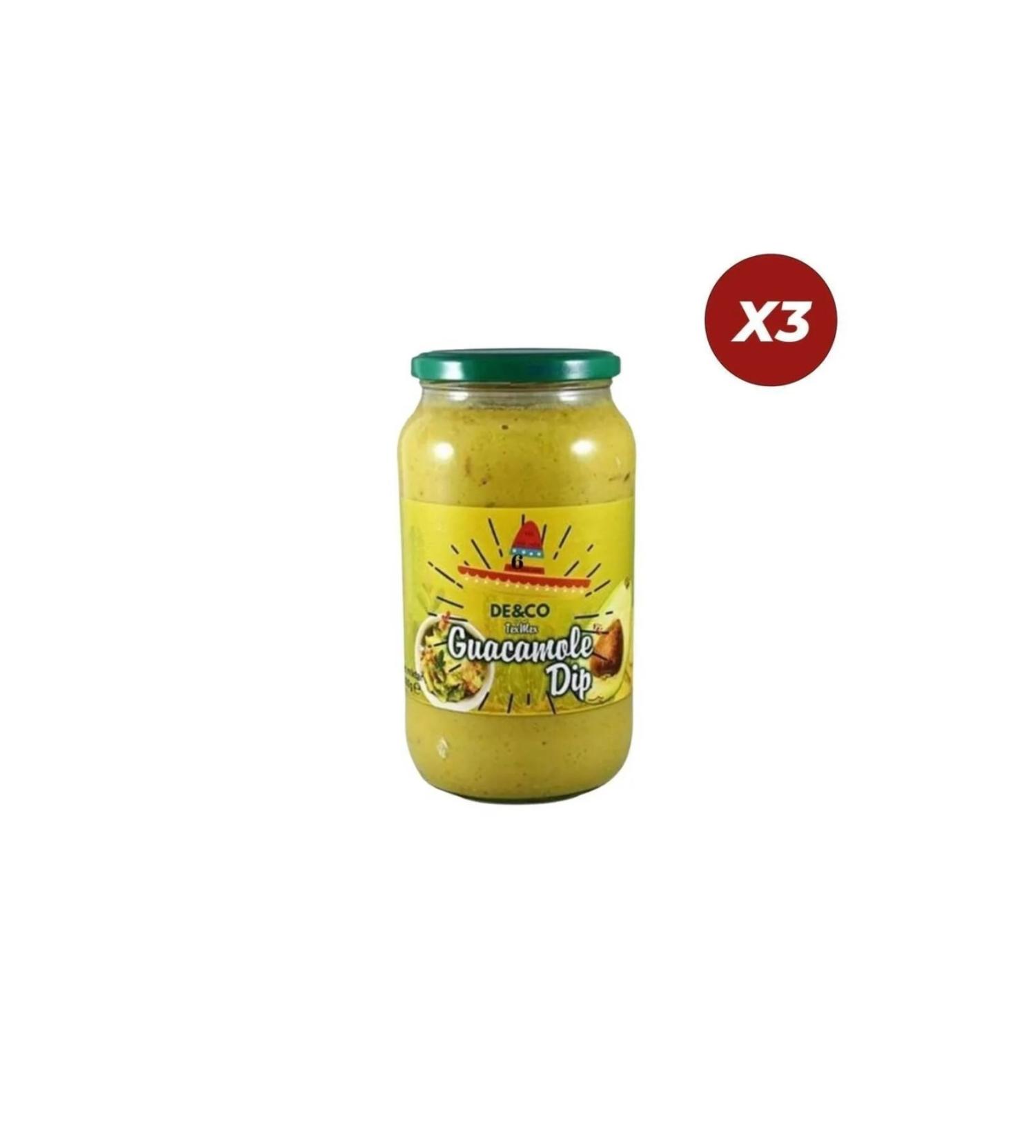 DECO Avocado & Guacamole Dip Sauce 1000 GR x 3 Pieces