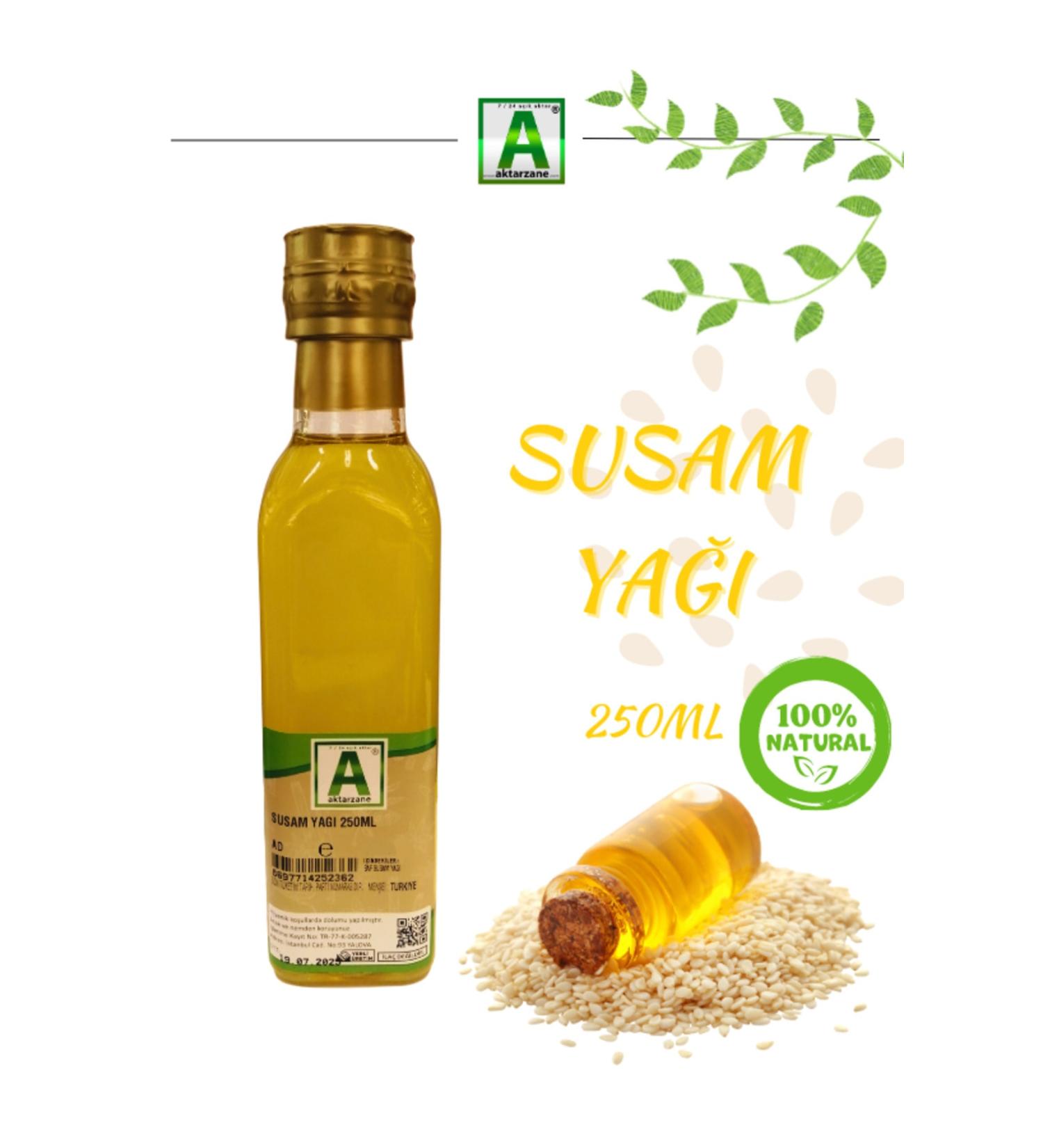 Aktarzane Sesame oil 250ml Sesame oil sesamae oleum natural sesame oil 250ml