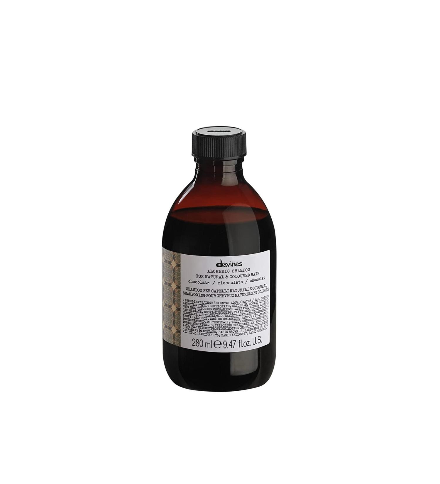 Davines Alchemic Dark and Black Hair Thickening Chocolate Shampoo 280ml