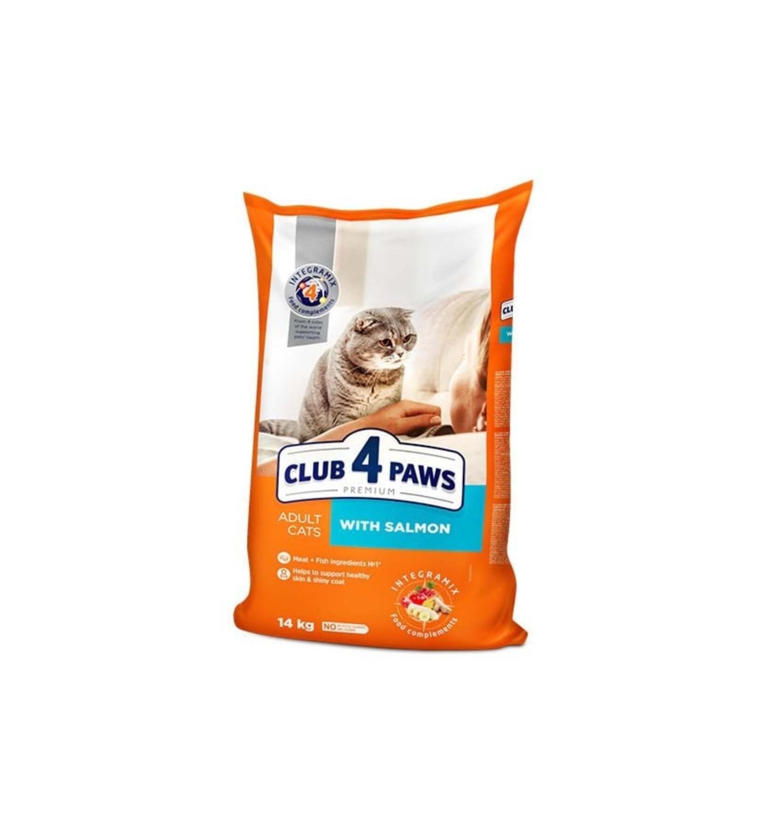 Club4Paws Premium Adult Cat Food with Salmon 14 Kg