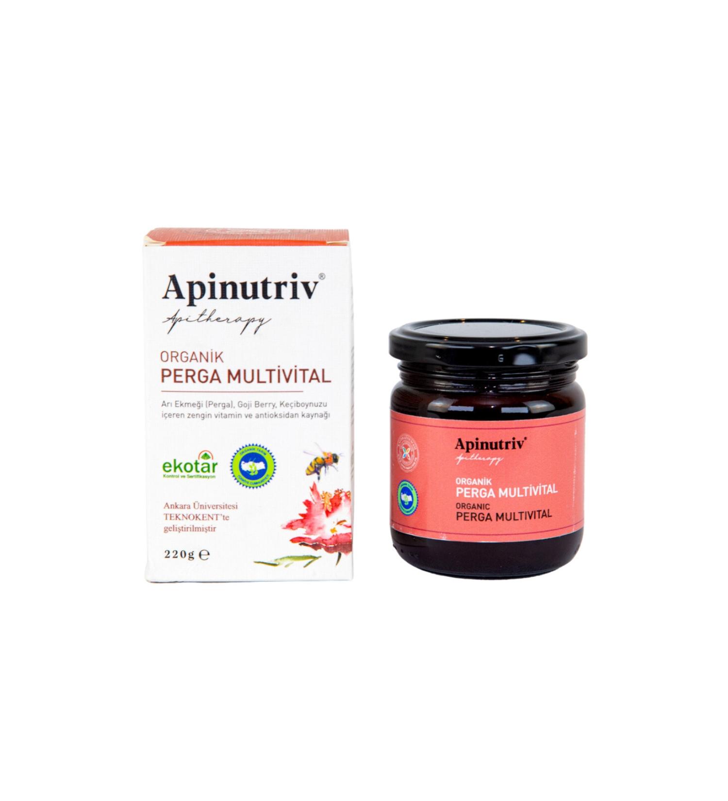 Apinutriv Organic Perga Multivital 220 gr Food Supplement