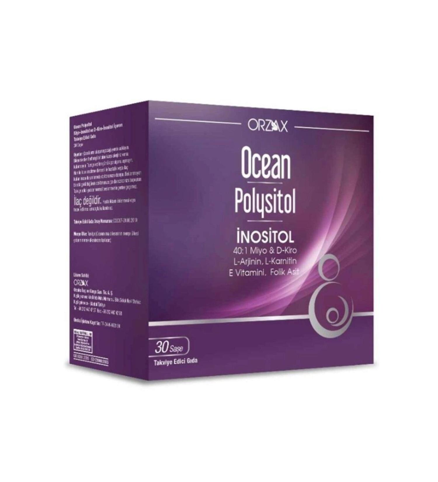 Orzax Ocean Polysitol Inositol Containing Supplementary Food 30 Sachets