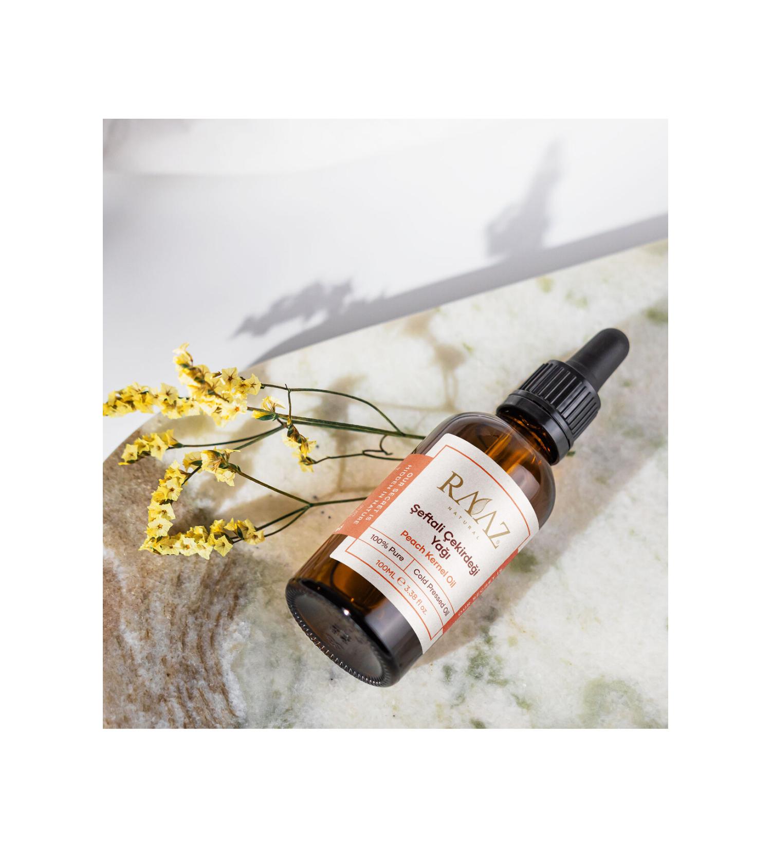 RAAZ Peach Kernel Oil 100 Ml Cold Pressed Peach Kernel Oil - Buy Online on GoSupps.com