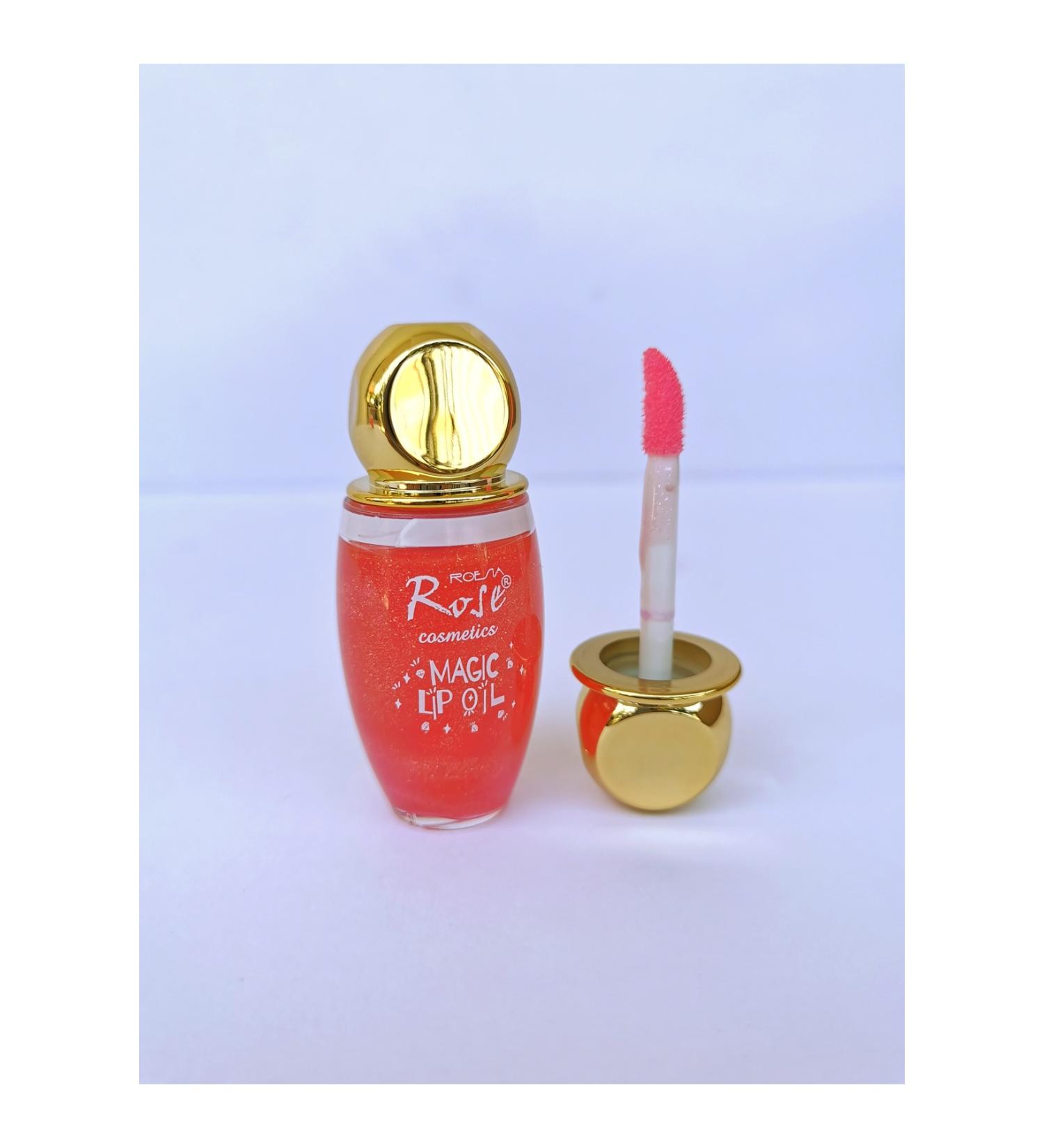 Roesia Rose Cosmetics Rose Domed Glitter Lip Gloss & Magic Lip Oil