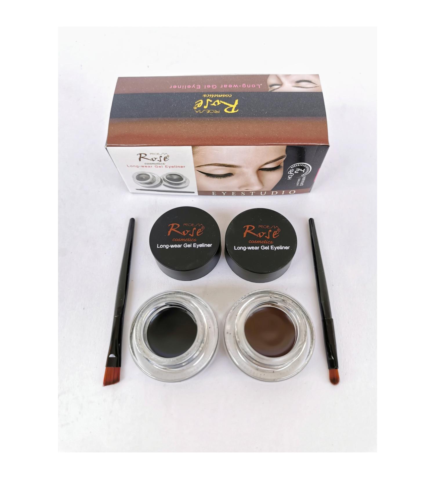Cosha Beauty Rose 2-Pack Brow Gel Brow Cream & Long-wear Gel Eyeliner