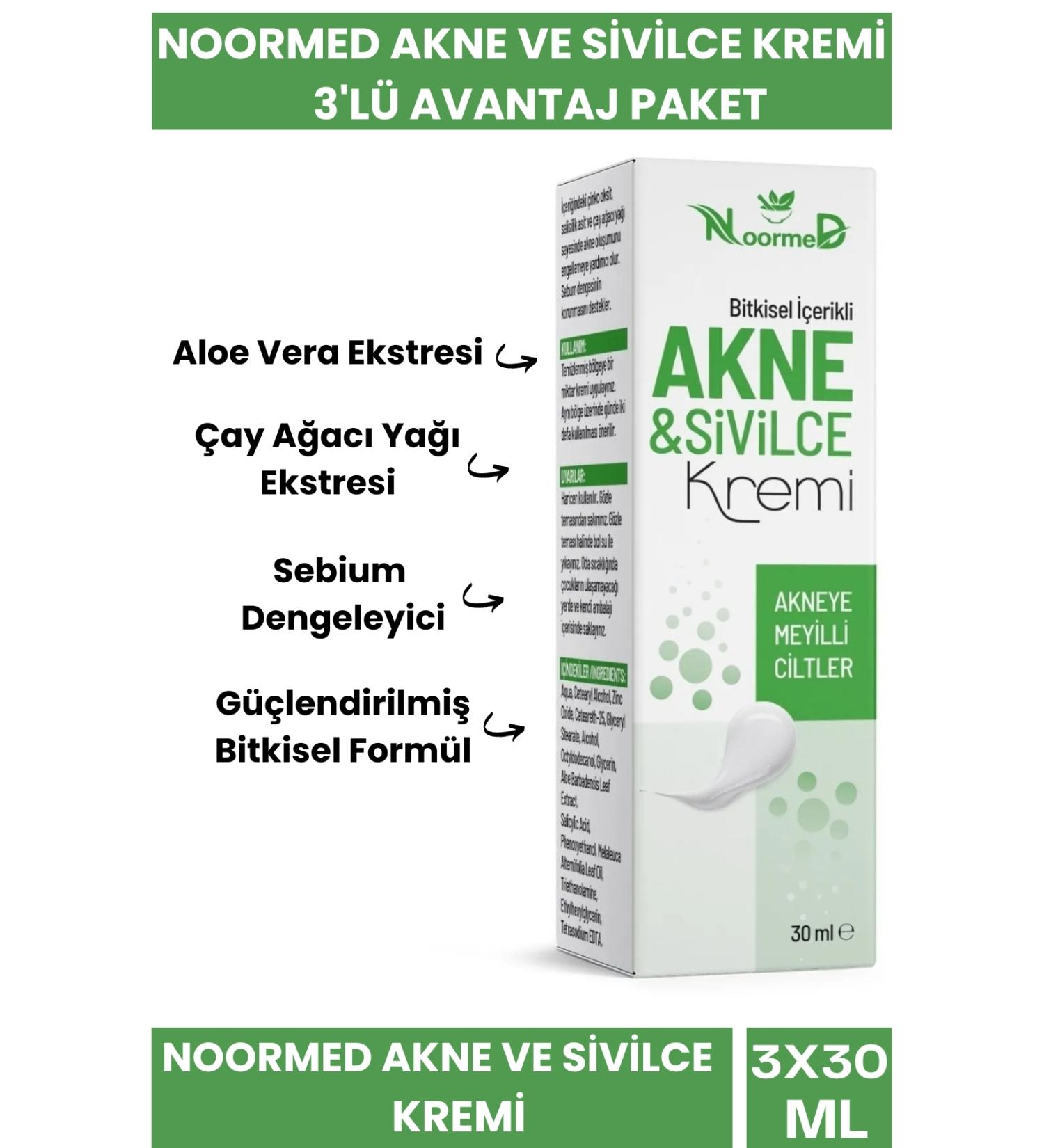 noormed Acne and Pimple Cream Herbal Content 30 ml 3-Pack Advantage Package - Buy Online on GoSupps.com