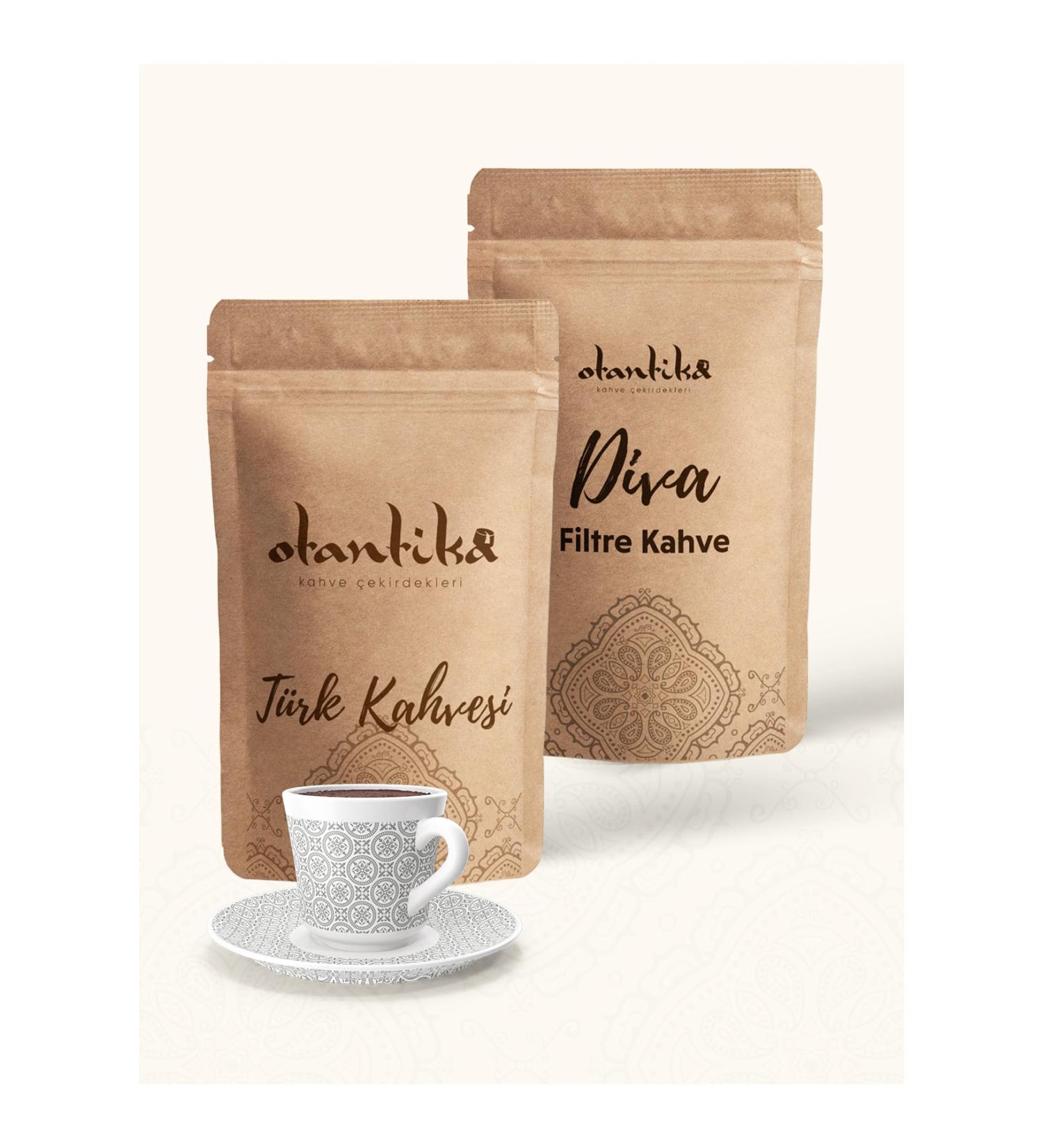 Otantika 500 gr Turkish Coffee & 200 gr Diva Filter Coffee