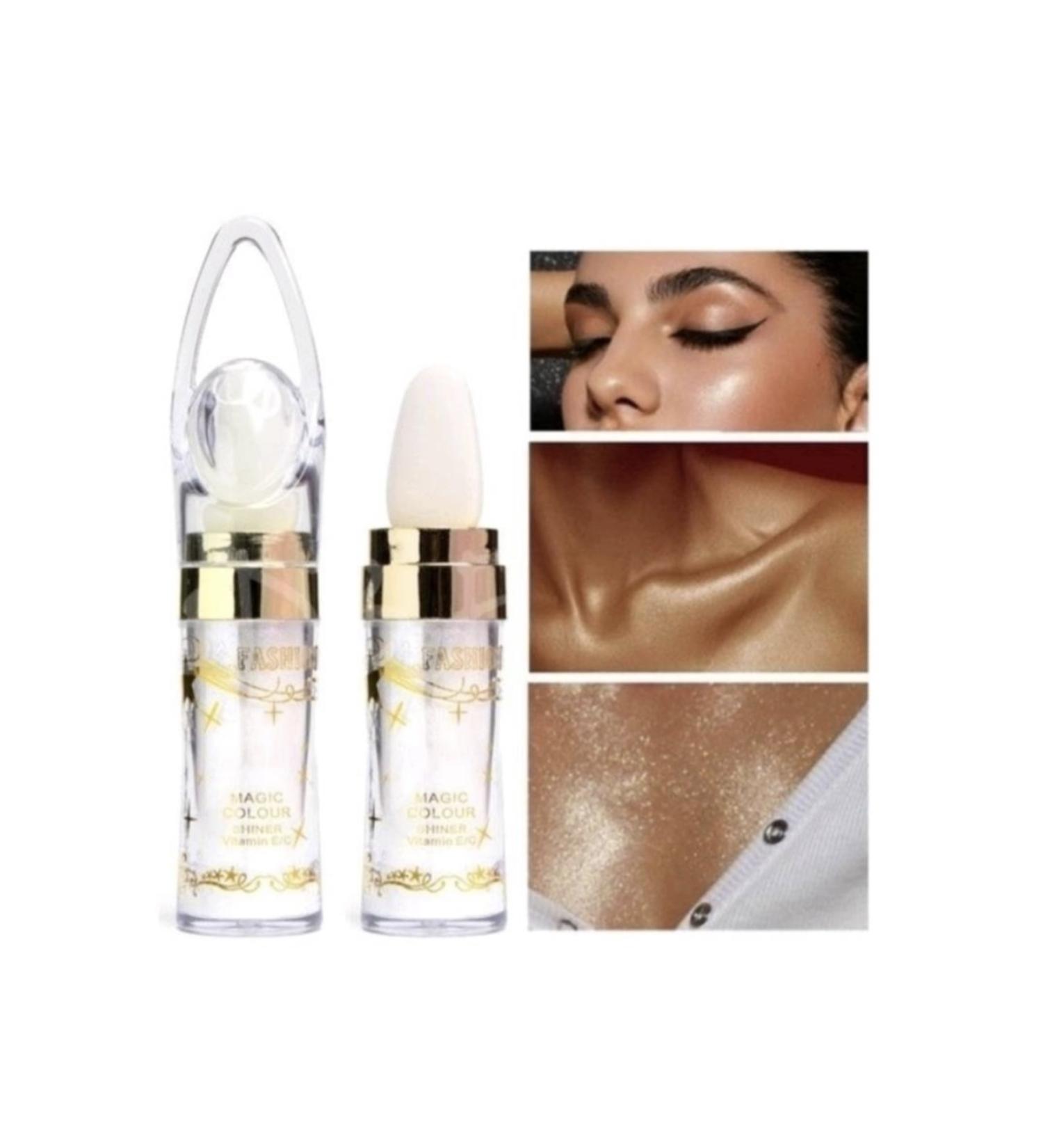 The Beauty Band Illuminating Powder Highlighter Stick Face and Body Glitter E/c Vitamin