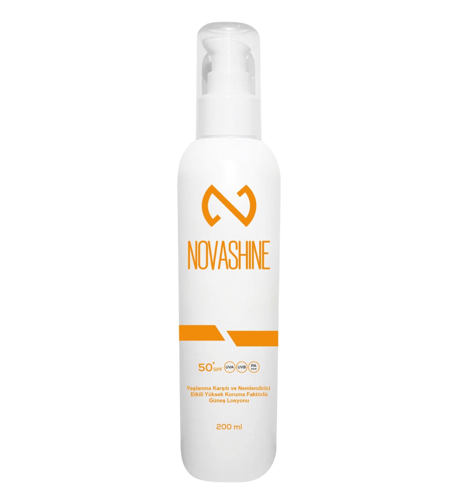 Novashine Anti-Aging & Moisturizing High Protection Factor Sun Lotion 200 ml Pa Sun Cream