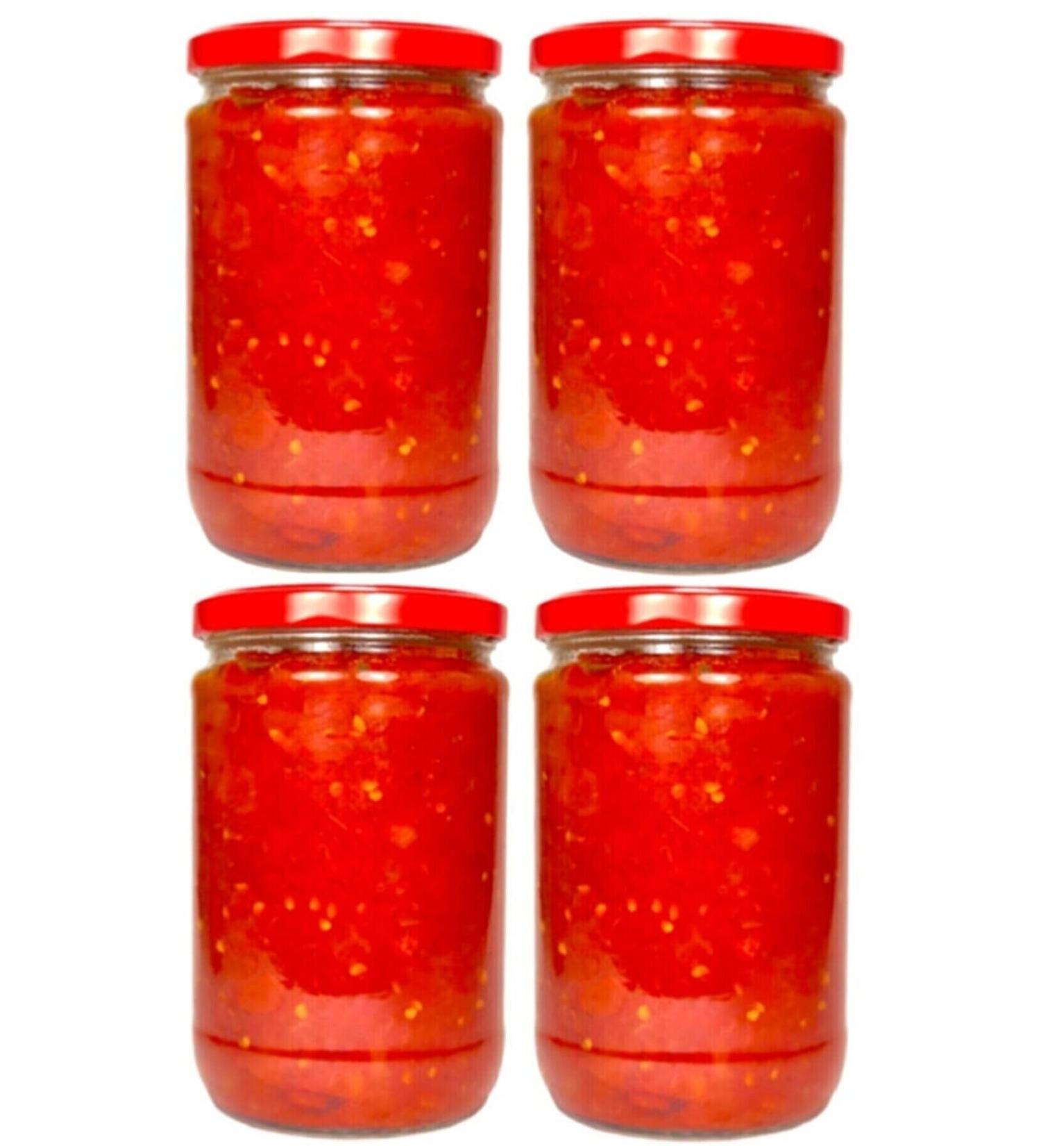 Erzurum pekgurme Homemade Menemen Sauce 660 Cc 4 Glass Jar - Buy Online on GoSupps.com